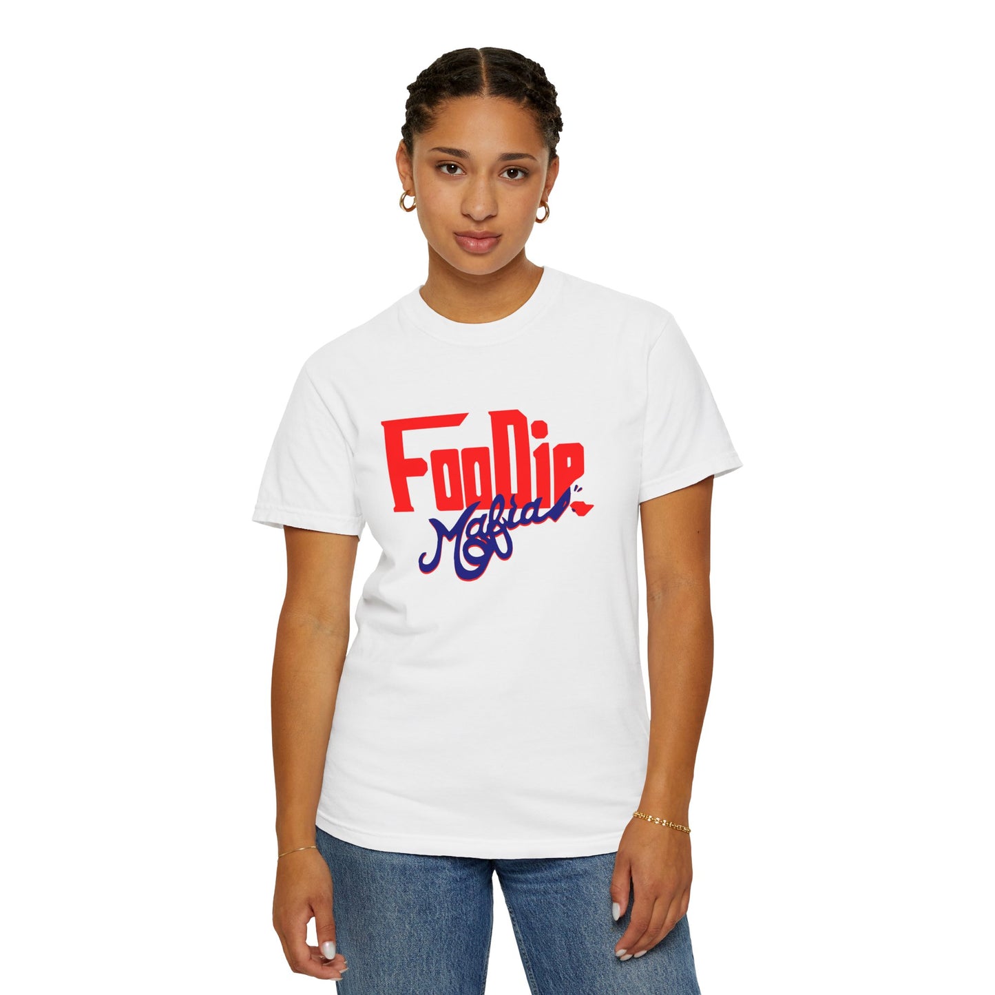 L.O.E.F Red Foodie Mafia Unisex Tee shirt (Dark Blue)