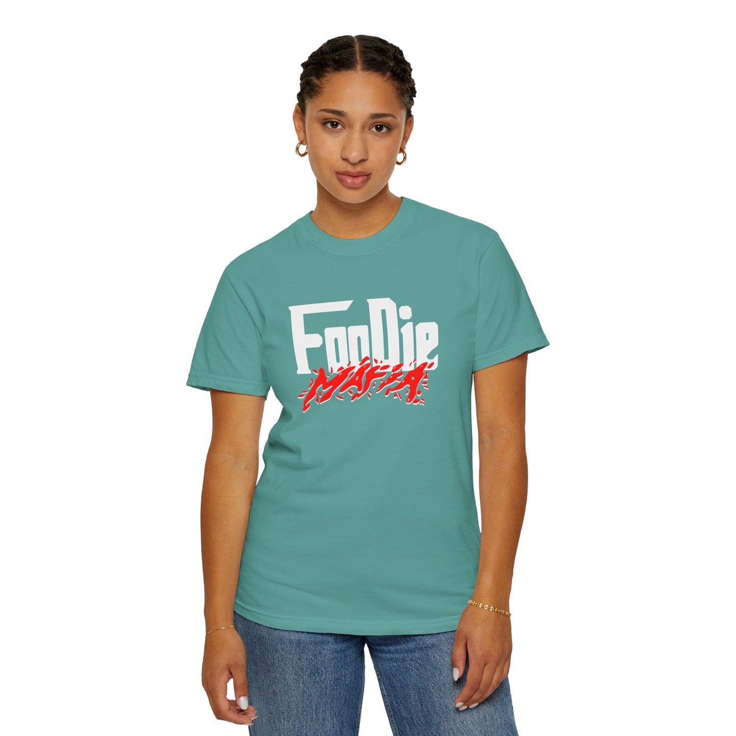 L.O.E.F Foodie Mafia Unisex Tee Shirt  (Red)