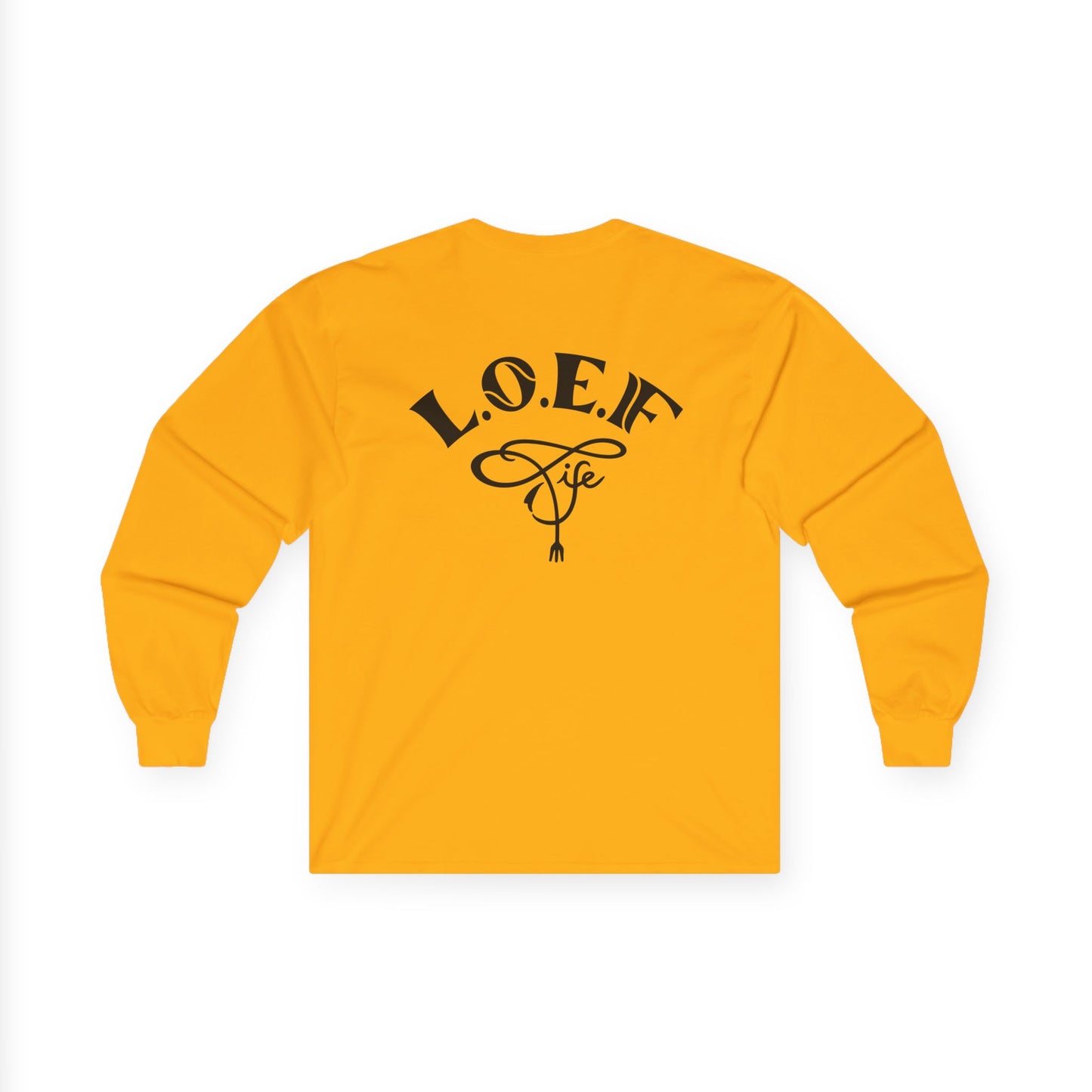 L.O.E.F Foodie 4Life Certified Long Sleeve Tee (Black)