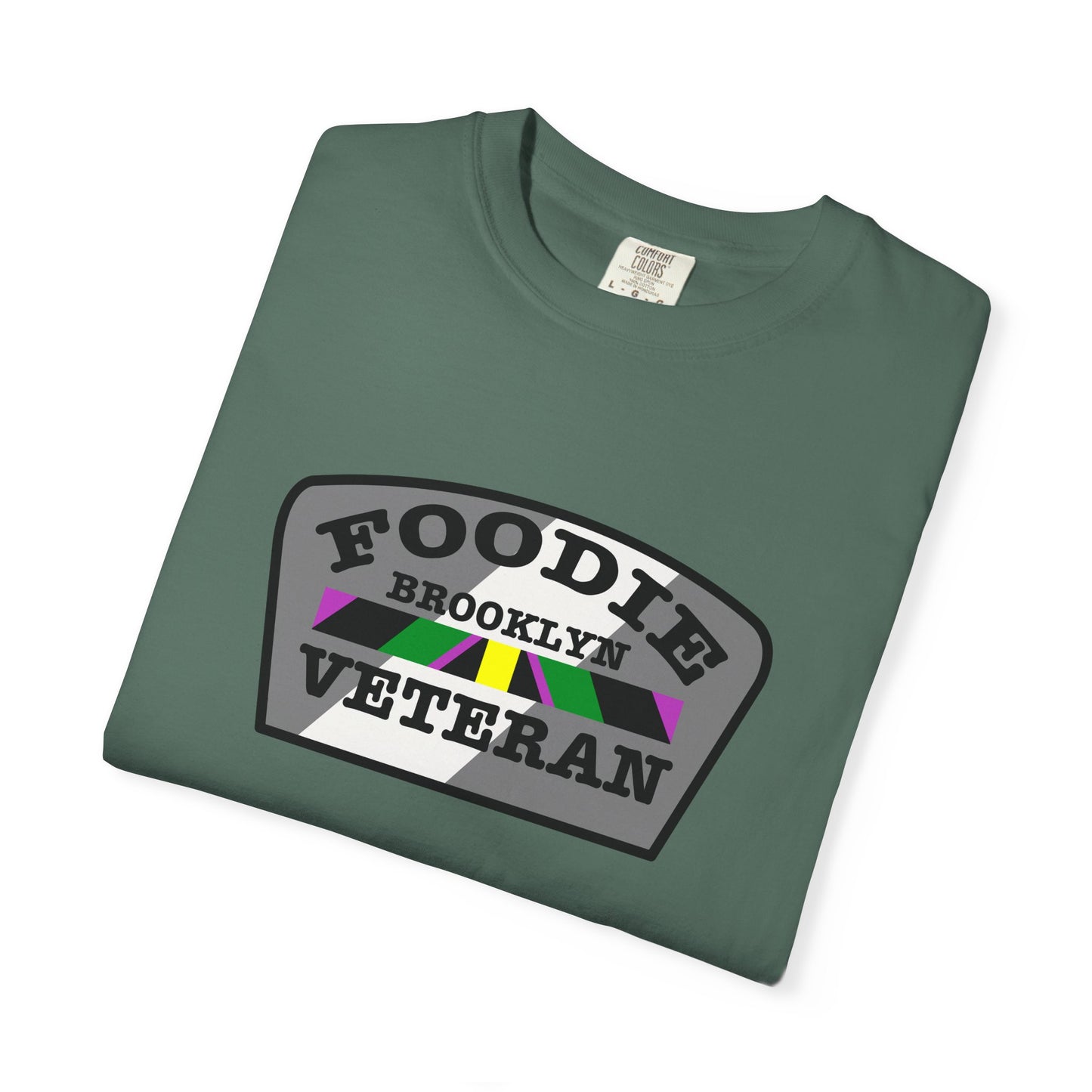 L.O.E.F Foodie Veteran Brooklyn Unisex Tee Shirt (Gray)
