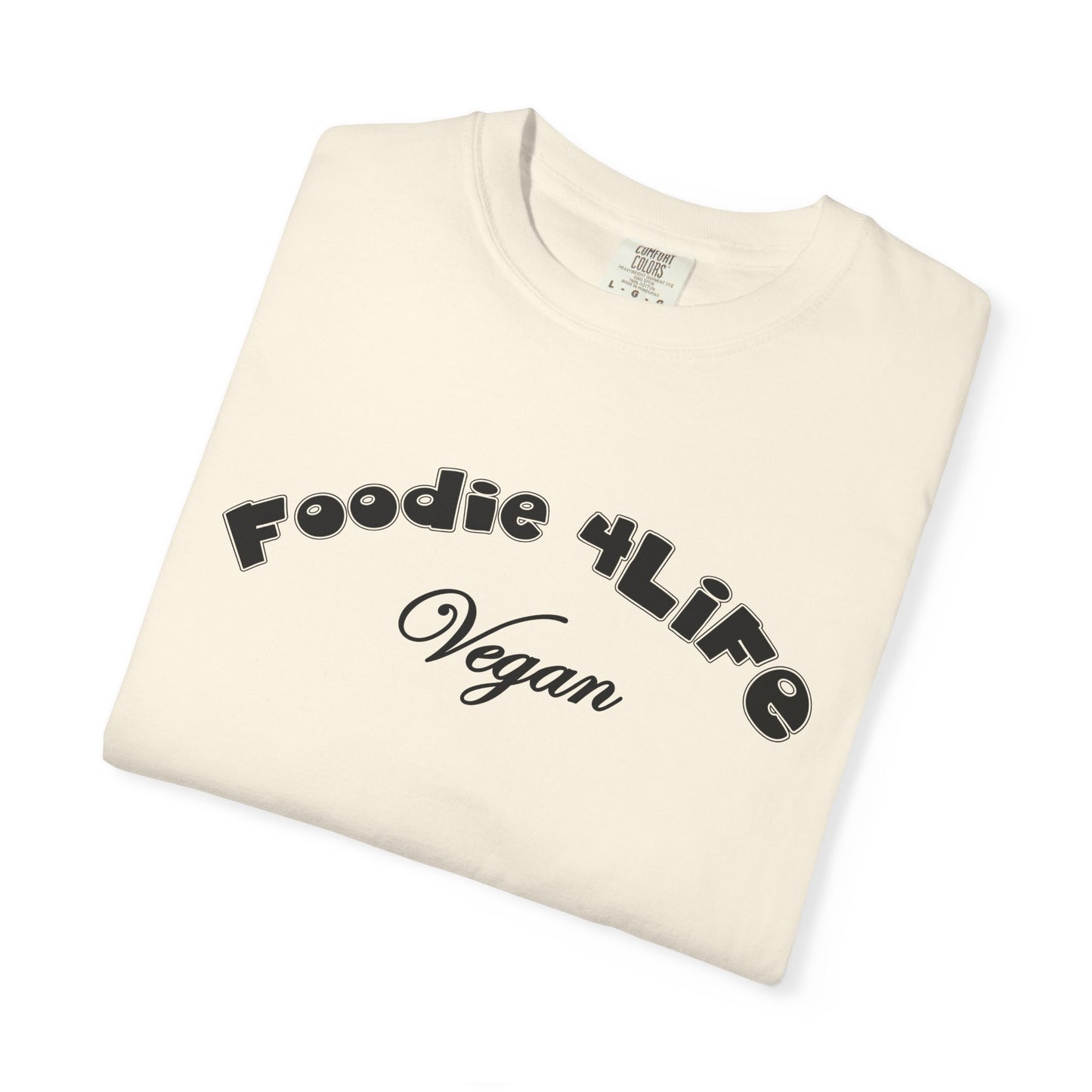 L.O.E.F Foodie 4Life Vegan Unisex Tee Shirt (Black)