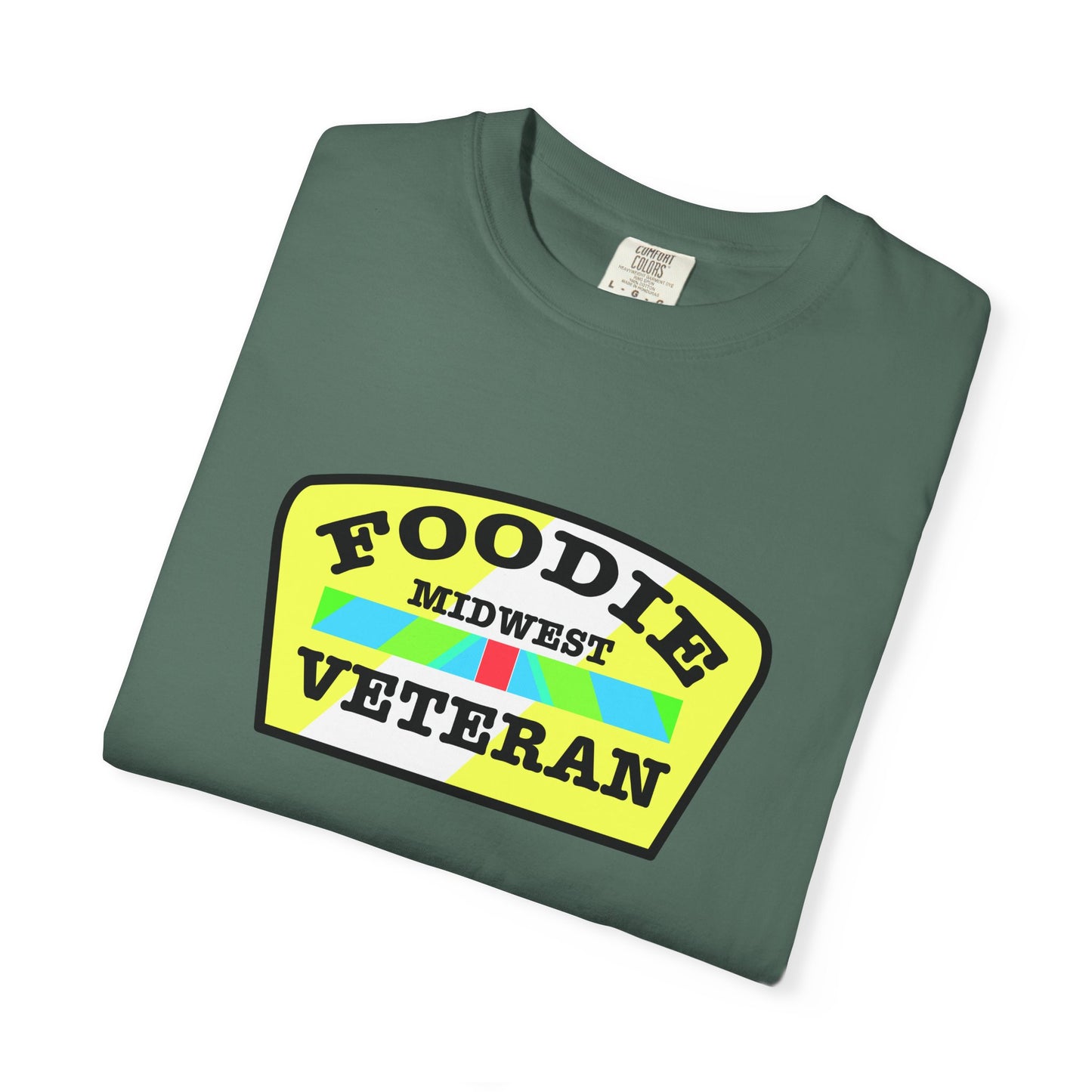 L.O.E.F Foodie Veteran MIDWEST Unisex Tee Shirt (Black and Yellow)