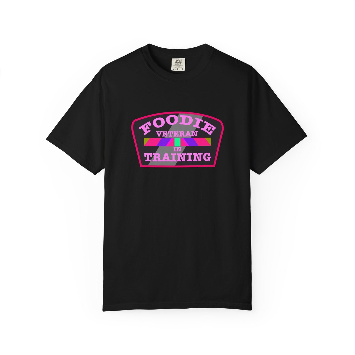 L.O.E.F Foodie Veteran IN TRAINING Unisex Tee Shirt (Pink)