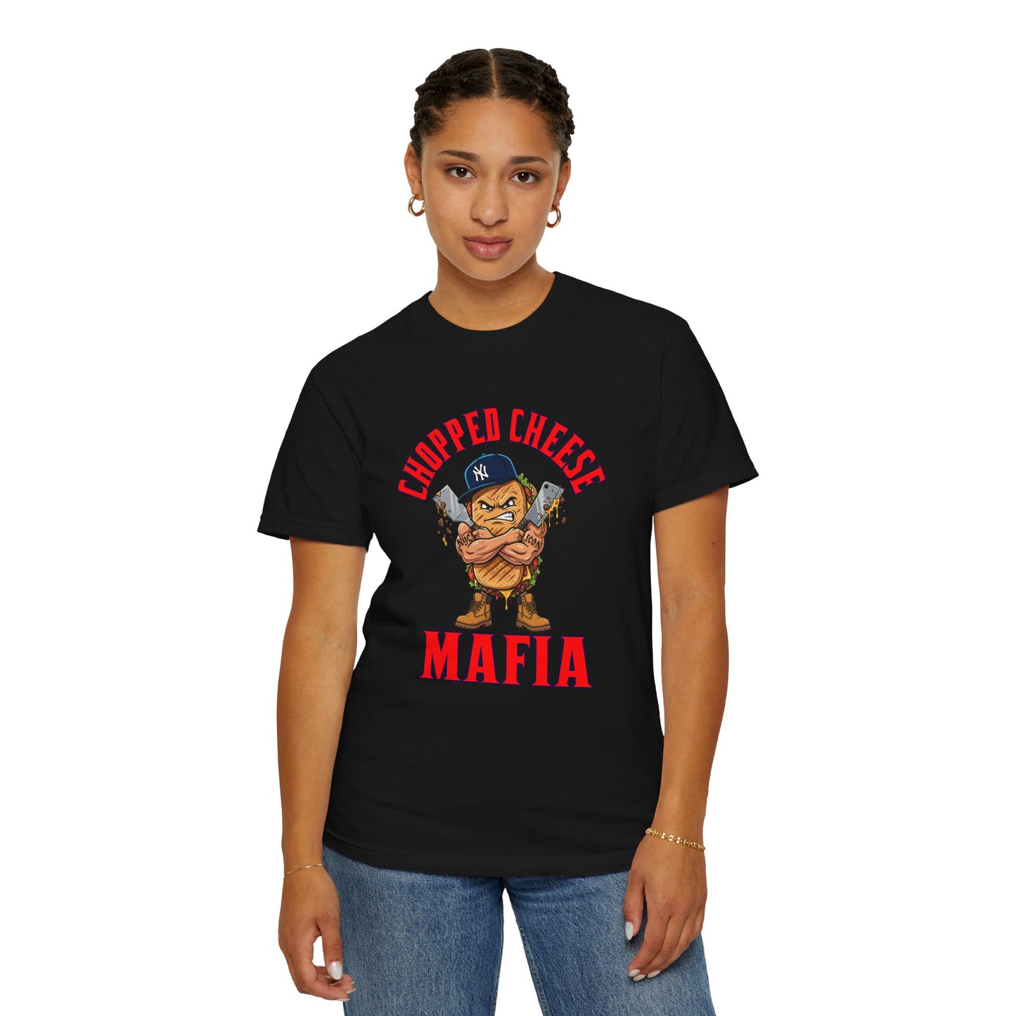 L.O.E.F Mafia Chopped Cheese Unisex Tee Shirt (Red)