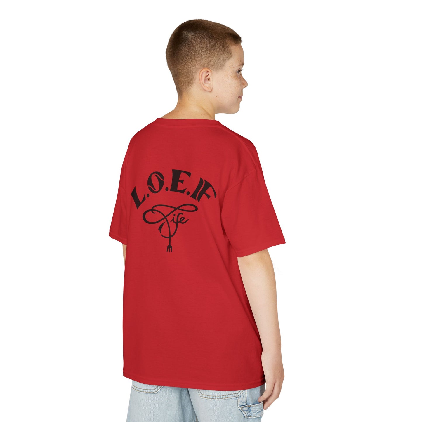 L.O.E.F Foodie 4Life Young Tee Shirt  (Black)