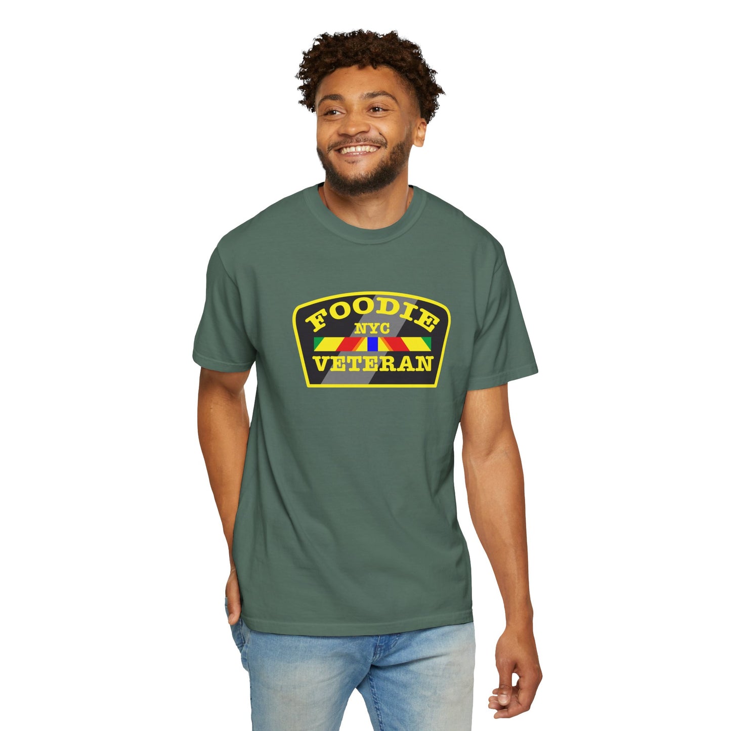 L.O.E.F Foodie Veteran NYC Unisex Tee Shirt (Yellow)