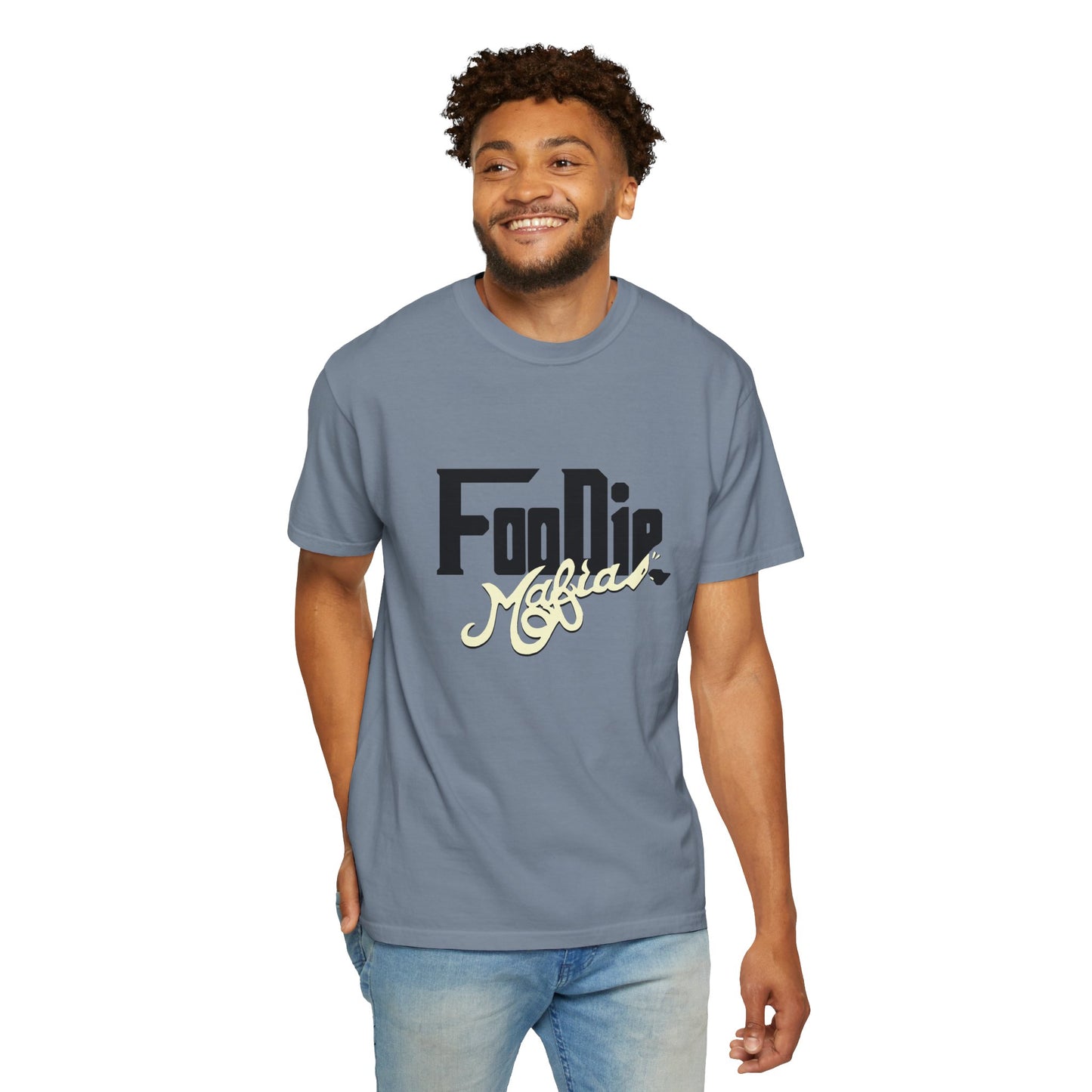 L.O.E.F Foodie Mafia Unisex Tee shirt (Cream)