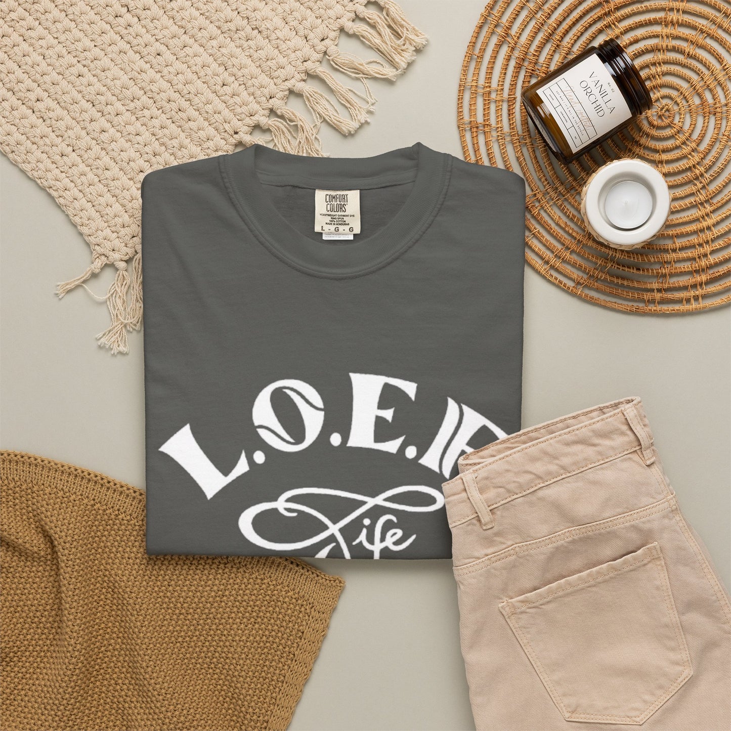 L.O.E.F Life Unisex Tee Shirt (White)