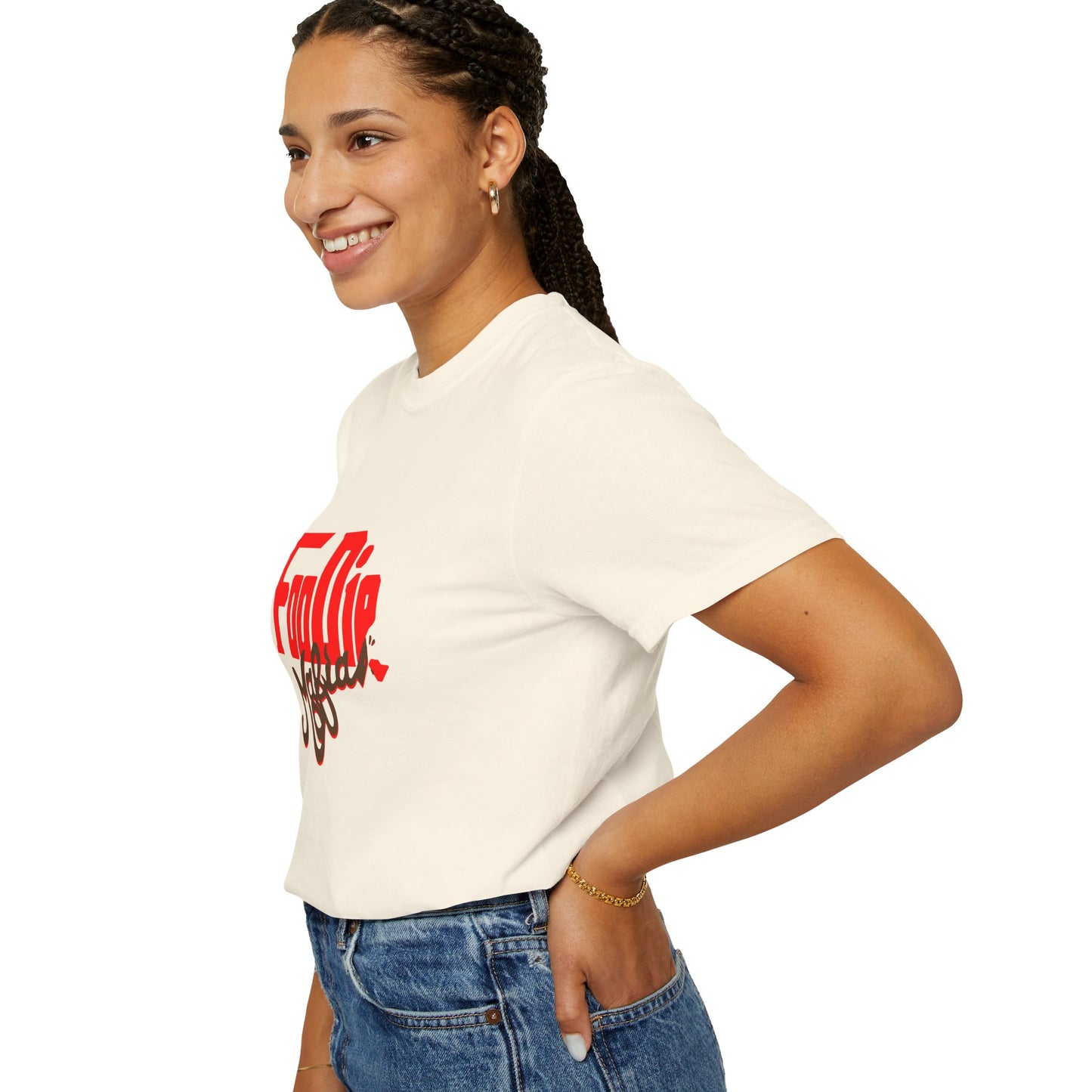 L.O.E.F Red Foodie Mafia Unisex Tee Shirt (Dark Brown)