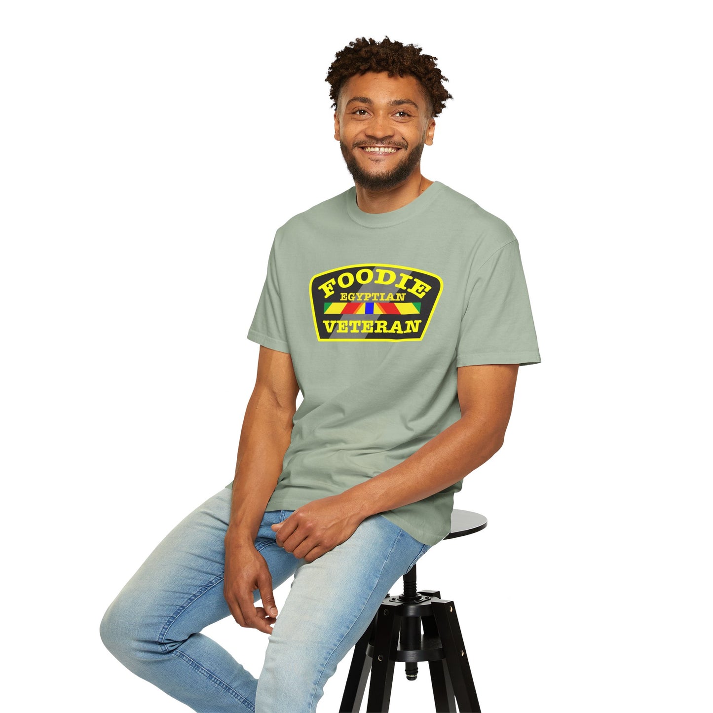 L.O.E.F Foodie Veteran EGYPTIAN Unisex Tee Shirt (Yellow)