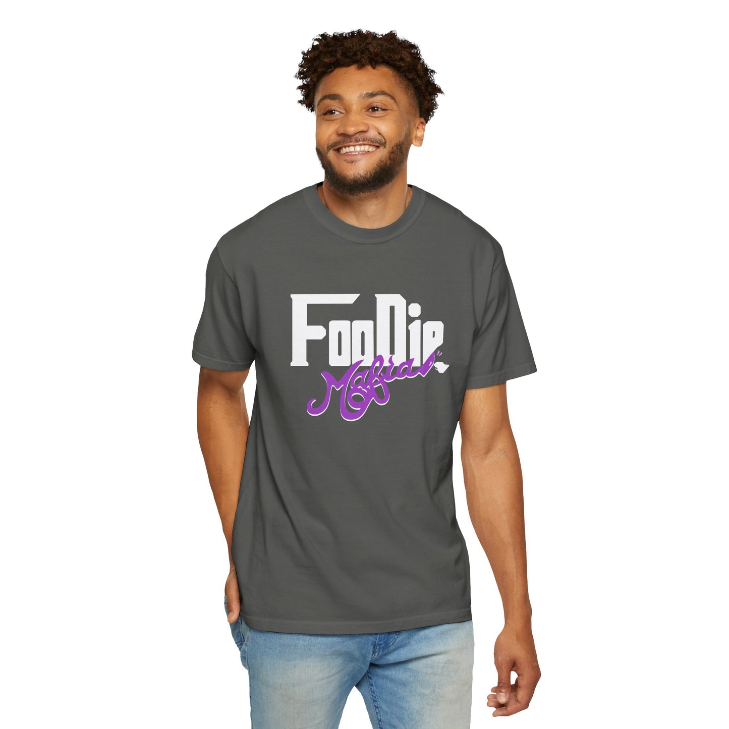 L.O.E.F Foodie Mafia Unisex Tee Shirt  (Purple)
