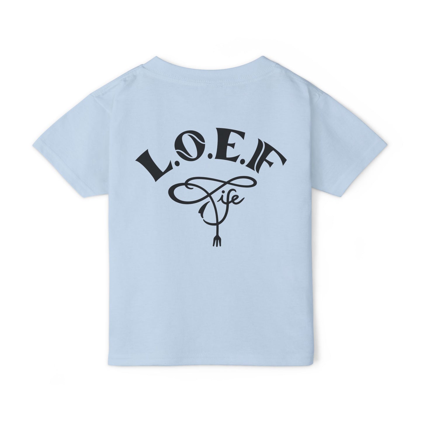 L.O.E.F Foodie 4Life Baby Tee Shirt  (Violet)