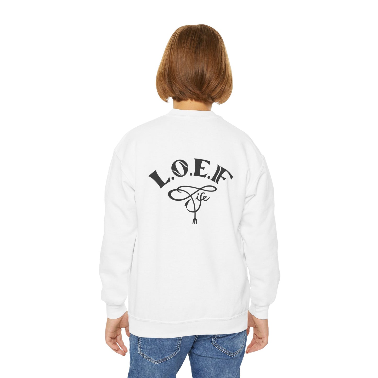 L.O.E.F Foodie 4Life Young Sweatshirt  (Black)