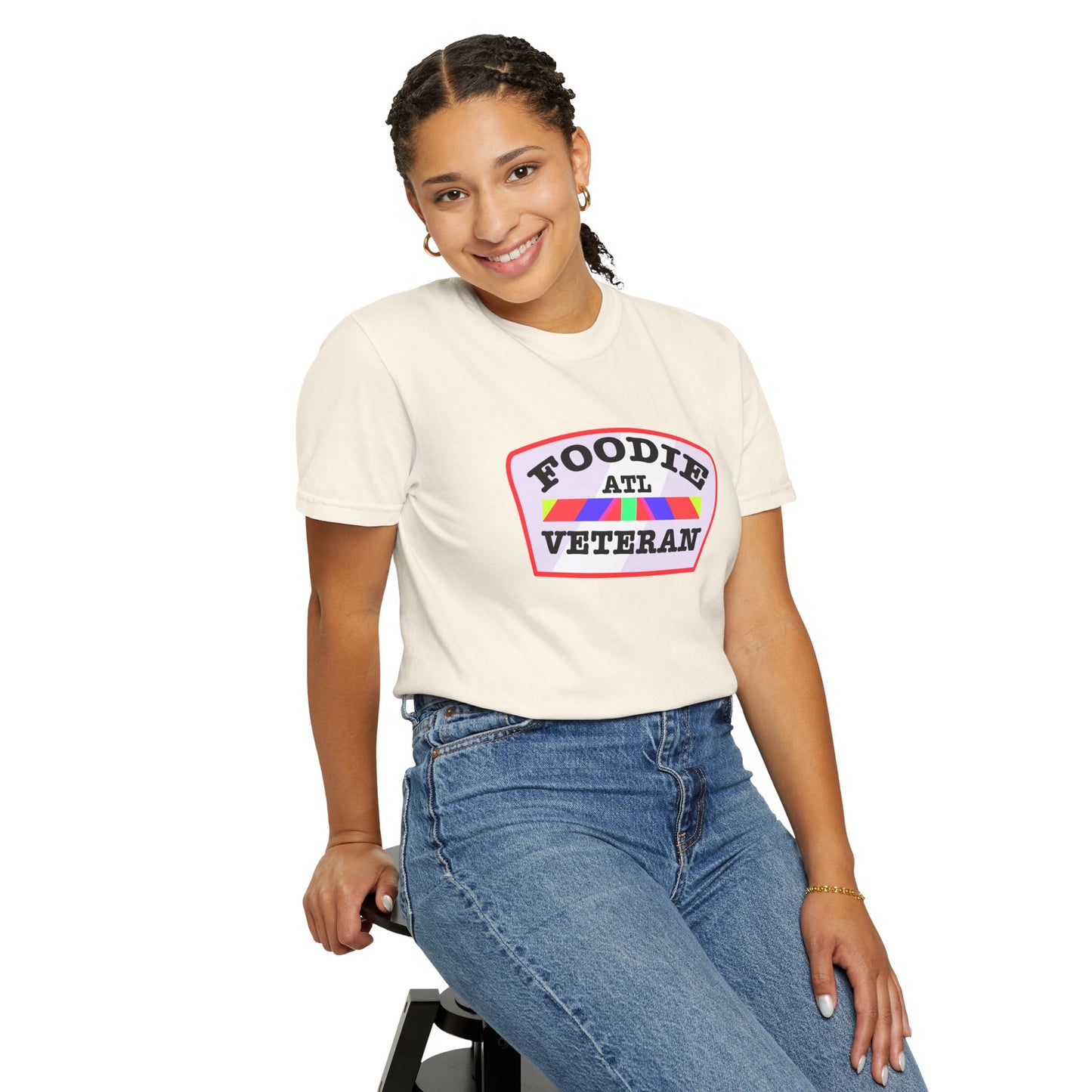 L.O.E.F Foodie Veteran ATL Unisex Tee Shirt (Soft Pink)