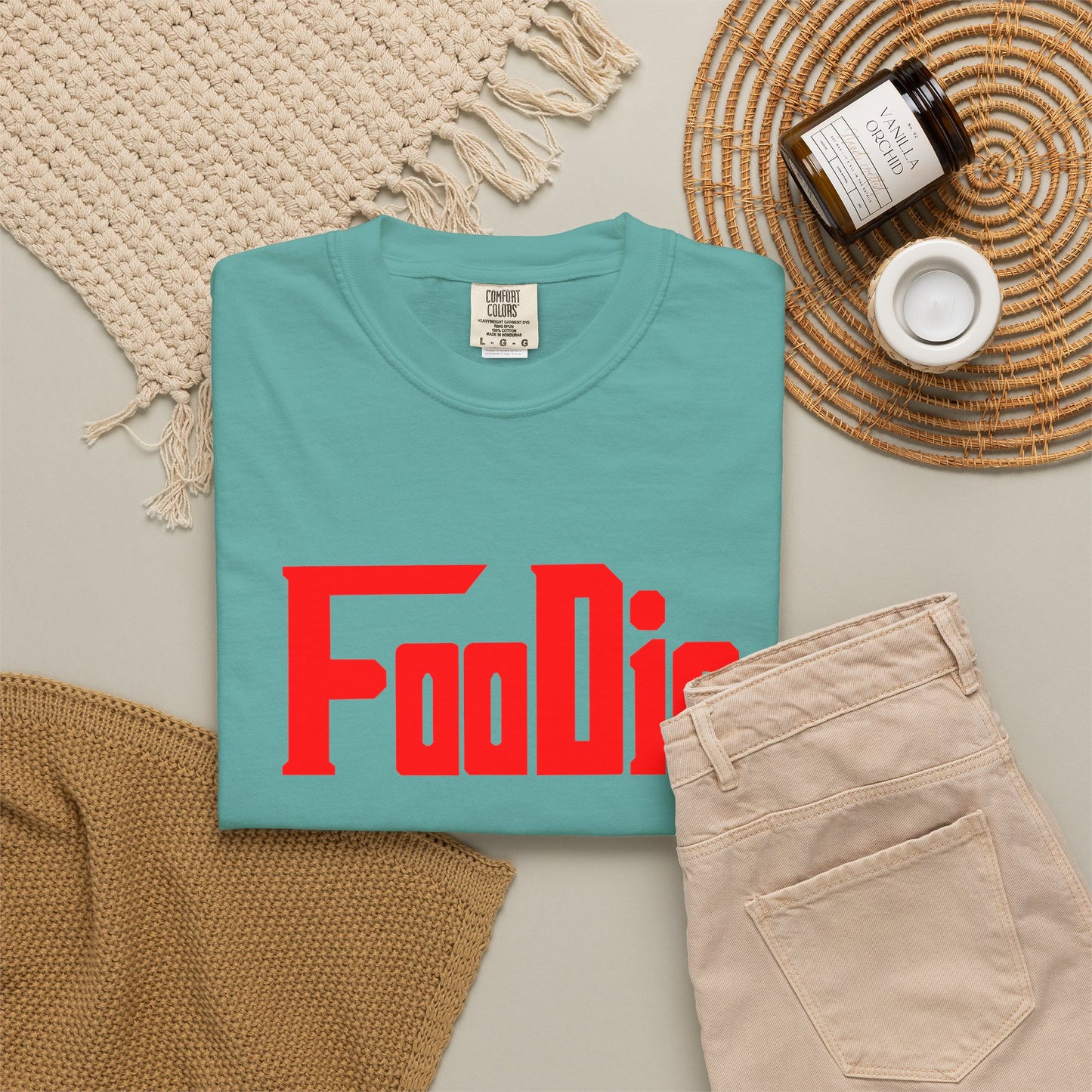 L.O.E.F Foodie Unisex Tee Shirt (Fiery Red)