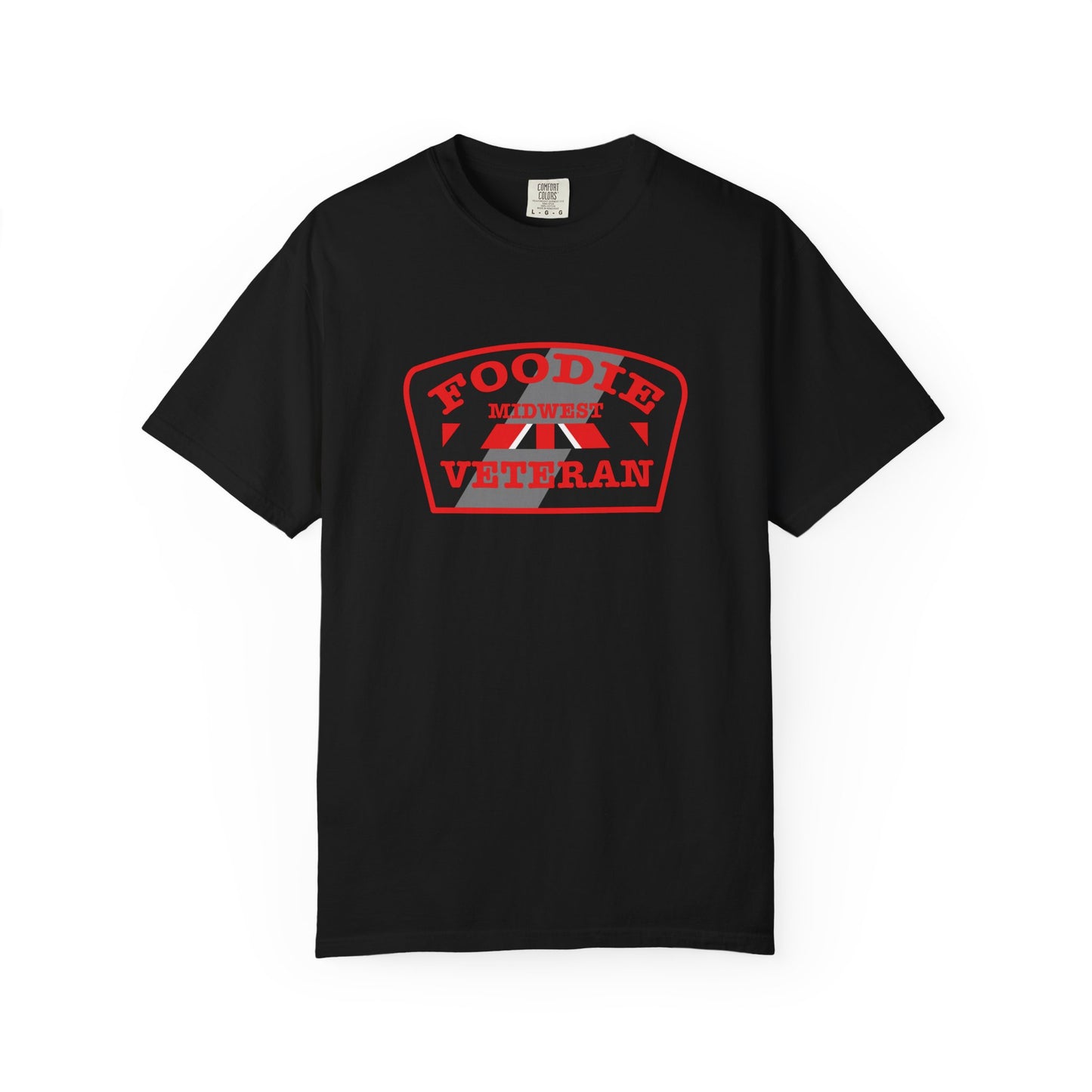 L.O.E.F Foodie Veteran MIDWEST Unisex Tee Shirt (Red)