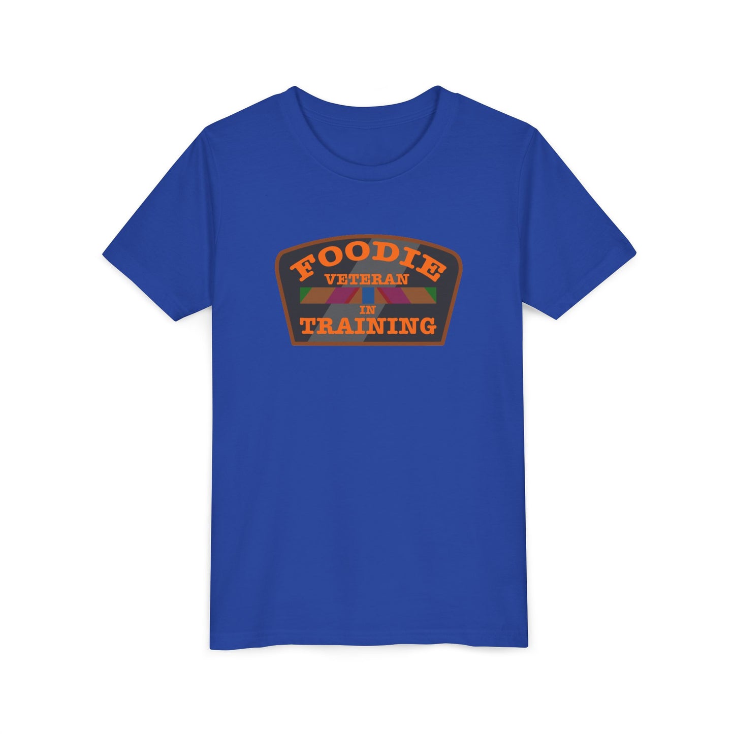 L.O.E.F Foodie Veteran In Training Kids Tee Shirt  (Orange)