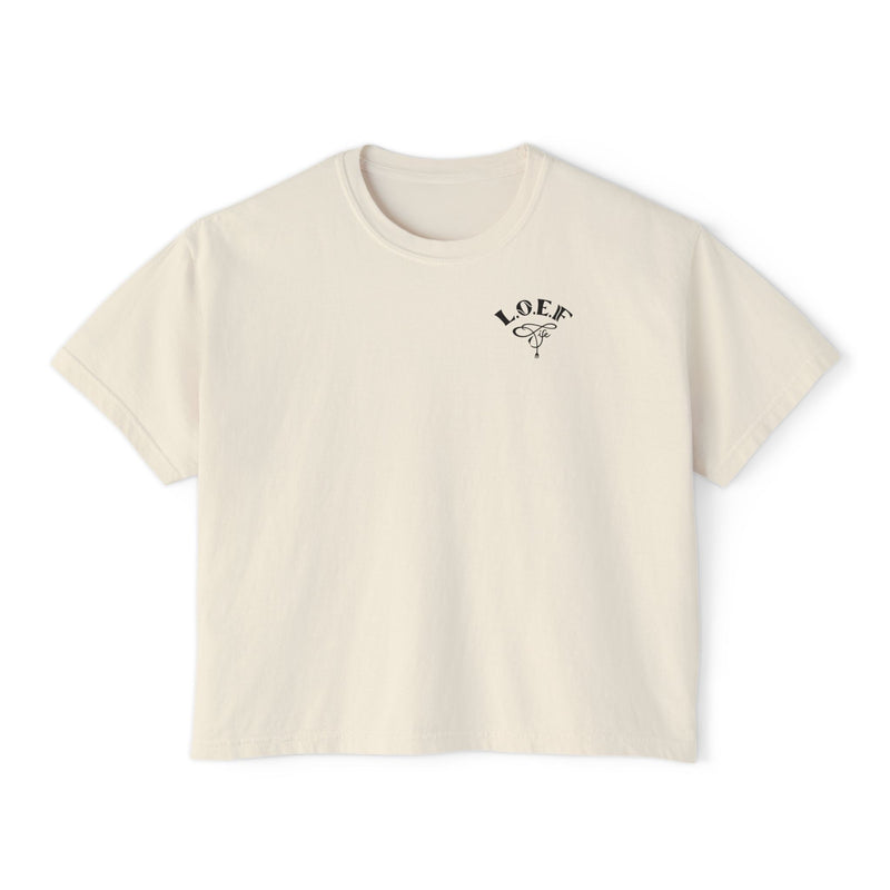 L.O.E.F Foodie 4Life Certified Boxy Tee (Fuchsia)