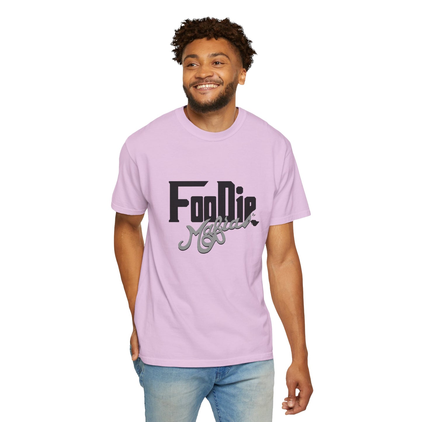 L.O.E.F Foodie Mafia Unisex Tee shirt (Metallic Grey)