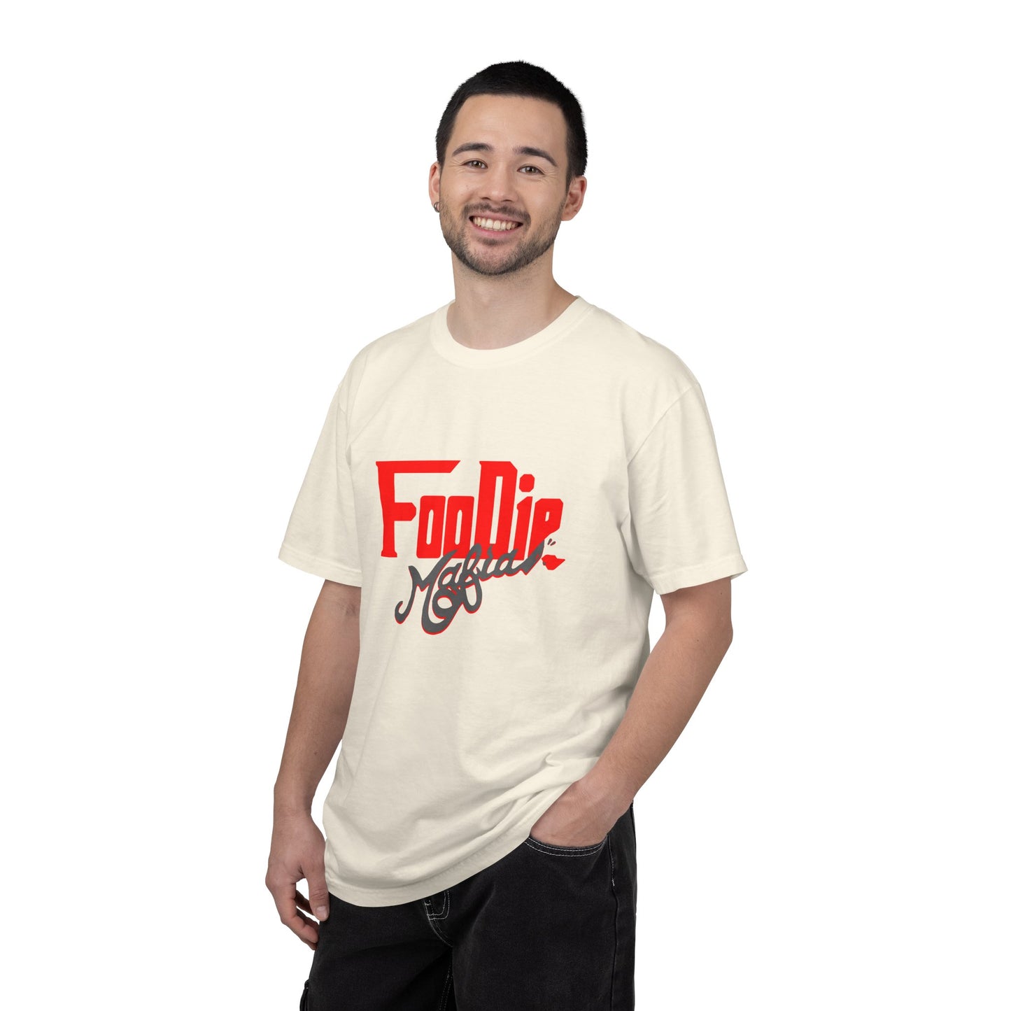 L.O.E.F Red Foodie Mafia Unisex Tee Shirt (Dark Grey)