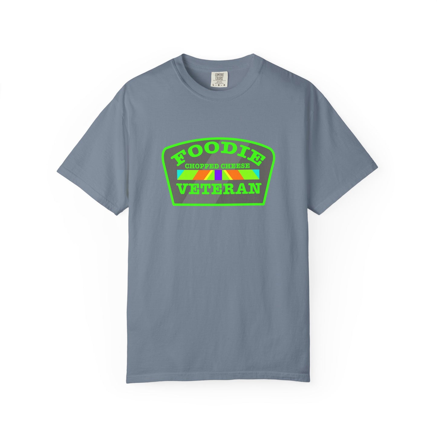 L.O.E.F Foodie Veteran Chopped Cheese Unisex Tee Shirt (Neon Green)