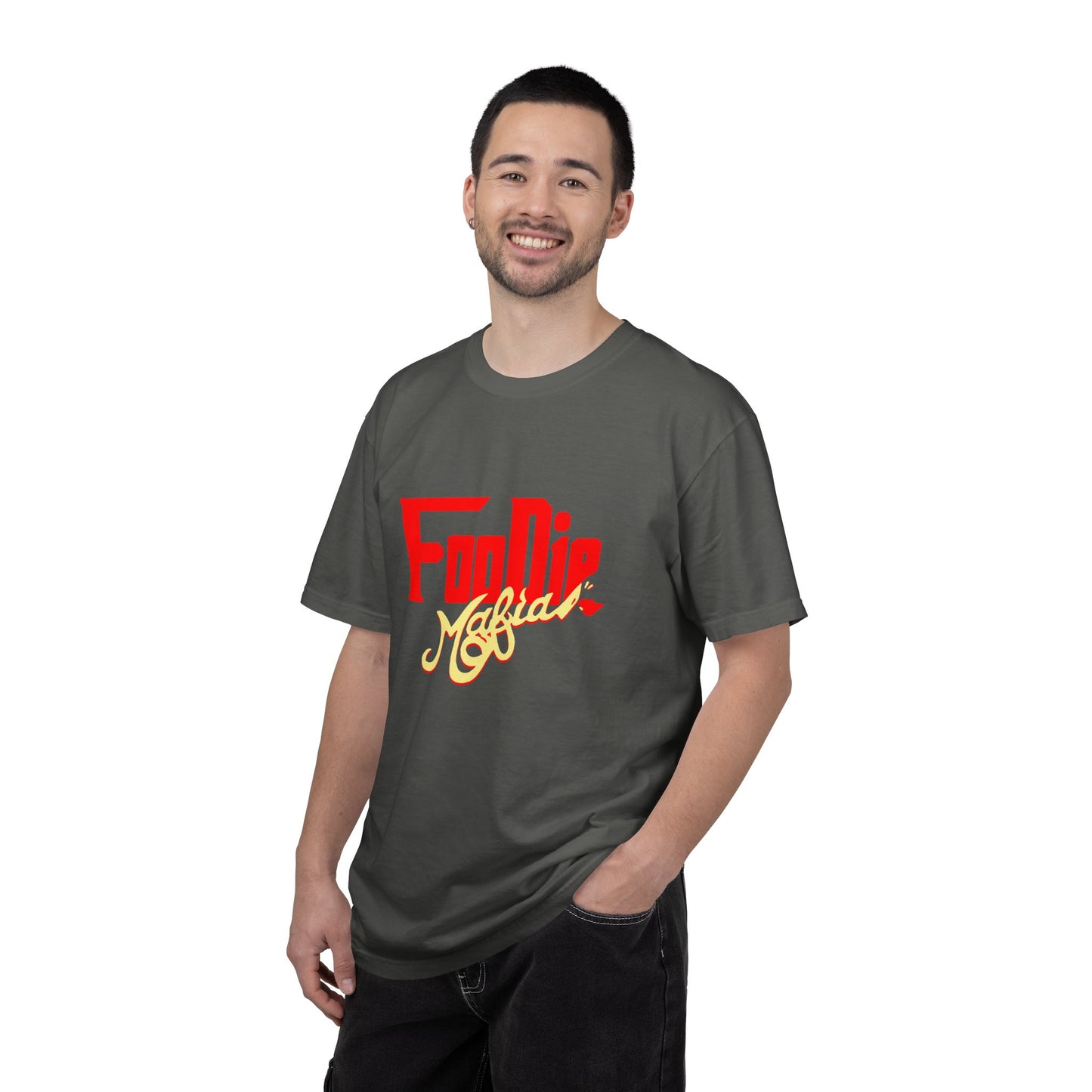 L.O.E.F Red Foodie Mafia Unisex Tee Shirt (Soft Yellow)