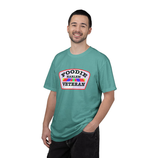 L.O.E.F Foodie Veteran HARLEM Unisex Tee Shirt (Soft Pink)