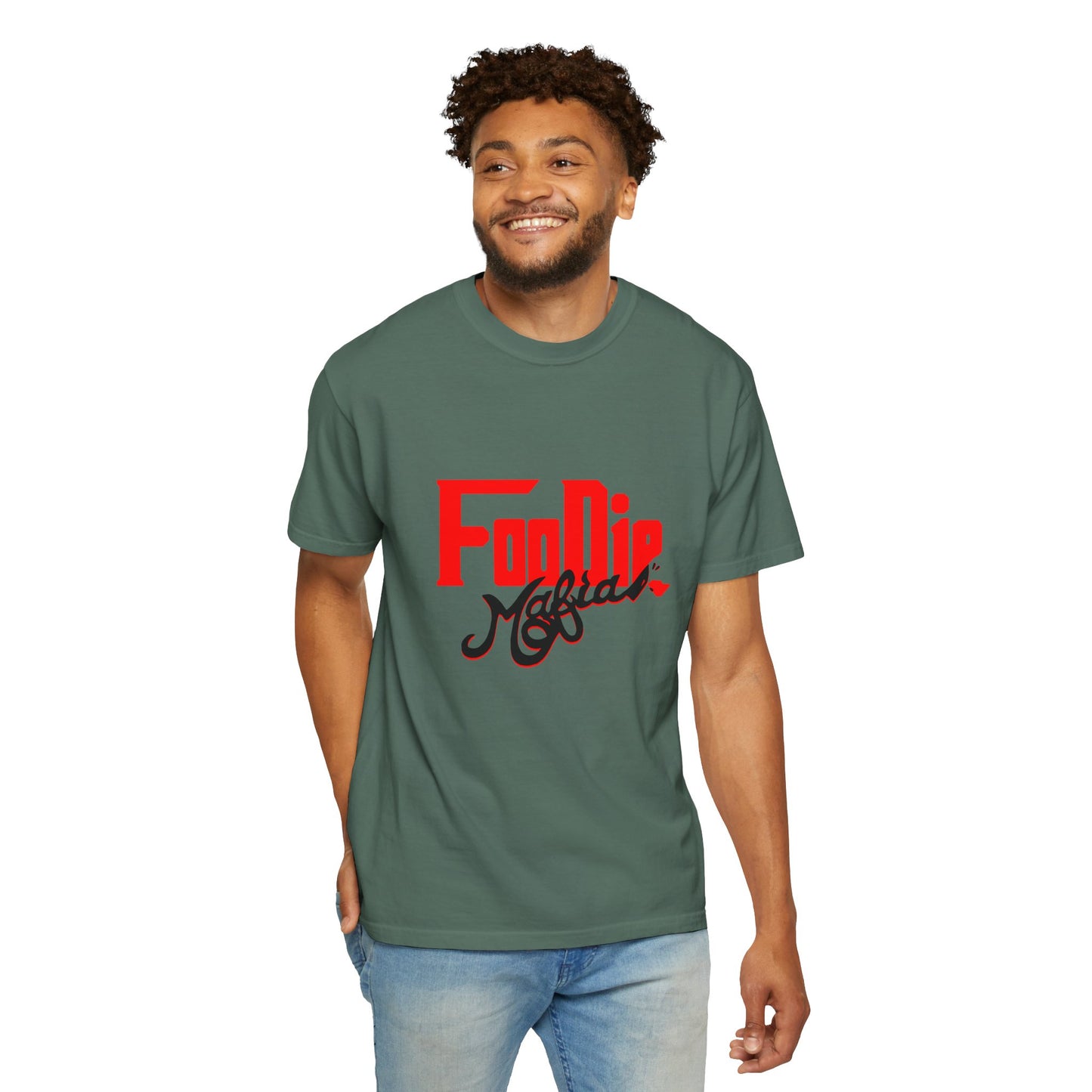 L.O.E.F Red Foodie Mafia Unisex Tee shirt (Black)