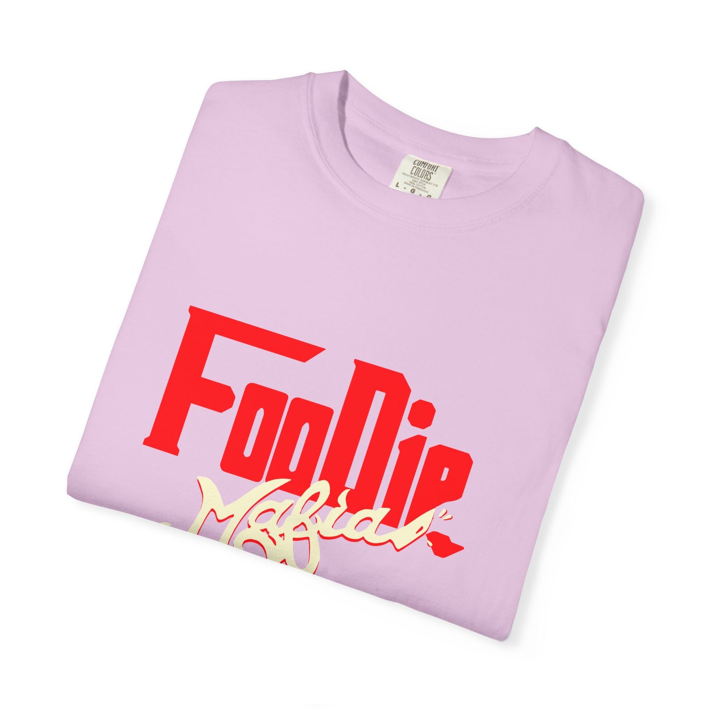L.O.E.F Red Foodie Mafia Unisex Tee Shirt (Cream)