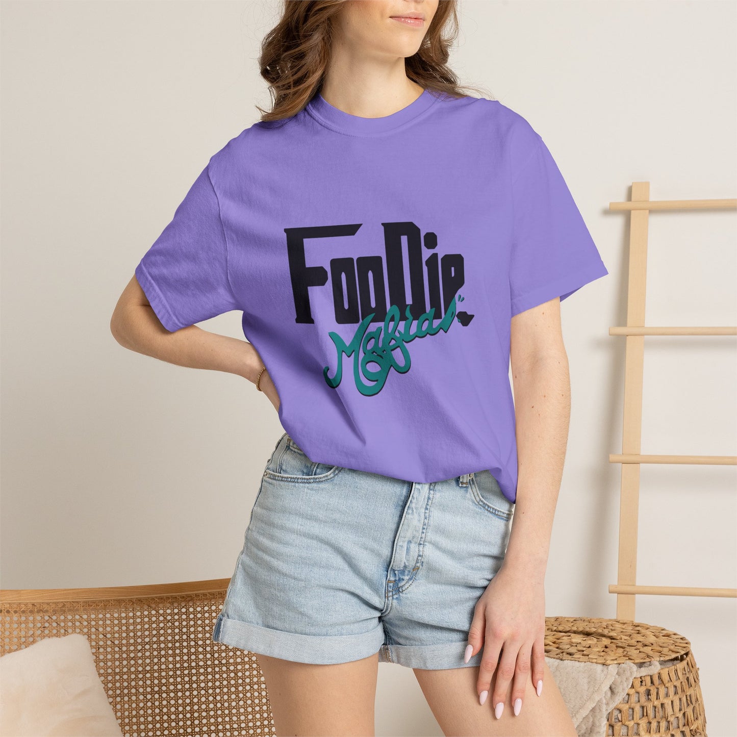 L.O.E.F Foodie Mafia Unisex Tee shirt (Teal)