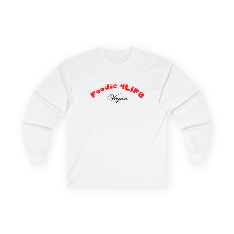 L.O.E.F Foodie 4Life Vegan Long Sleeve Tee (Fiery Red)
