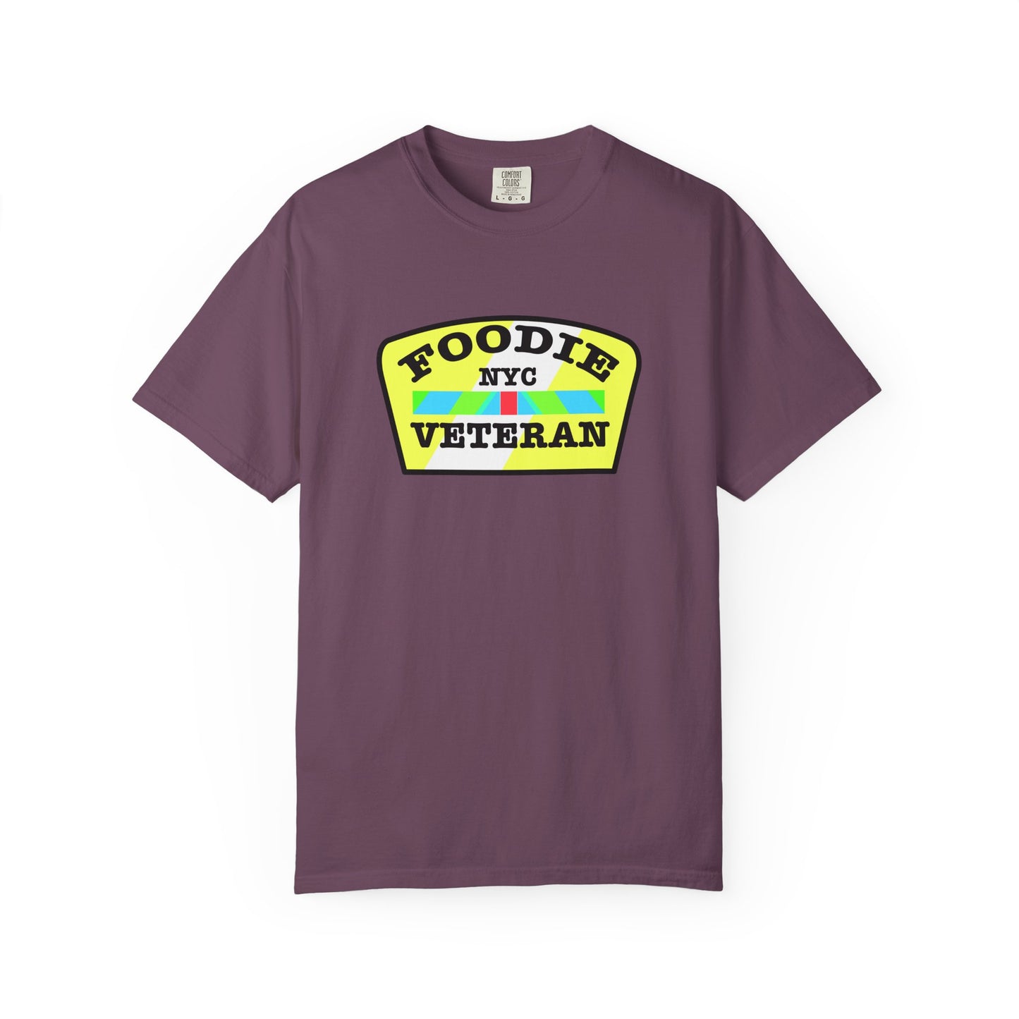 L.O.E.F Foodie Veteran NYC Unisex Tee Shirt (Yellow and Black)