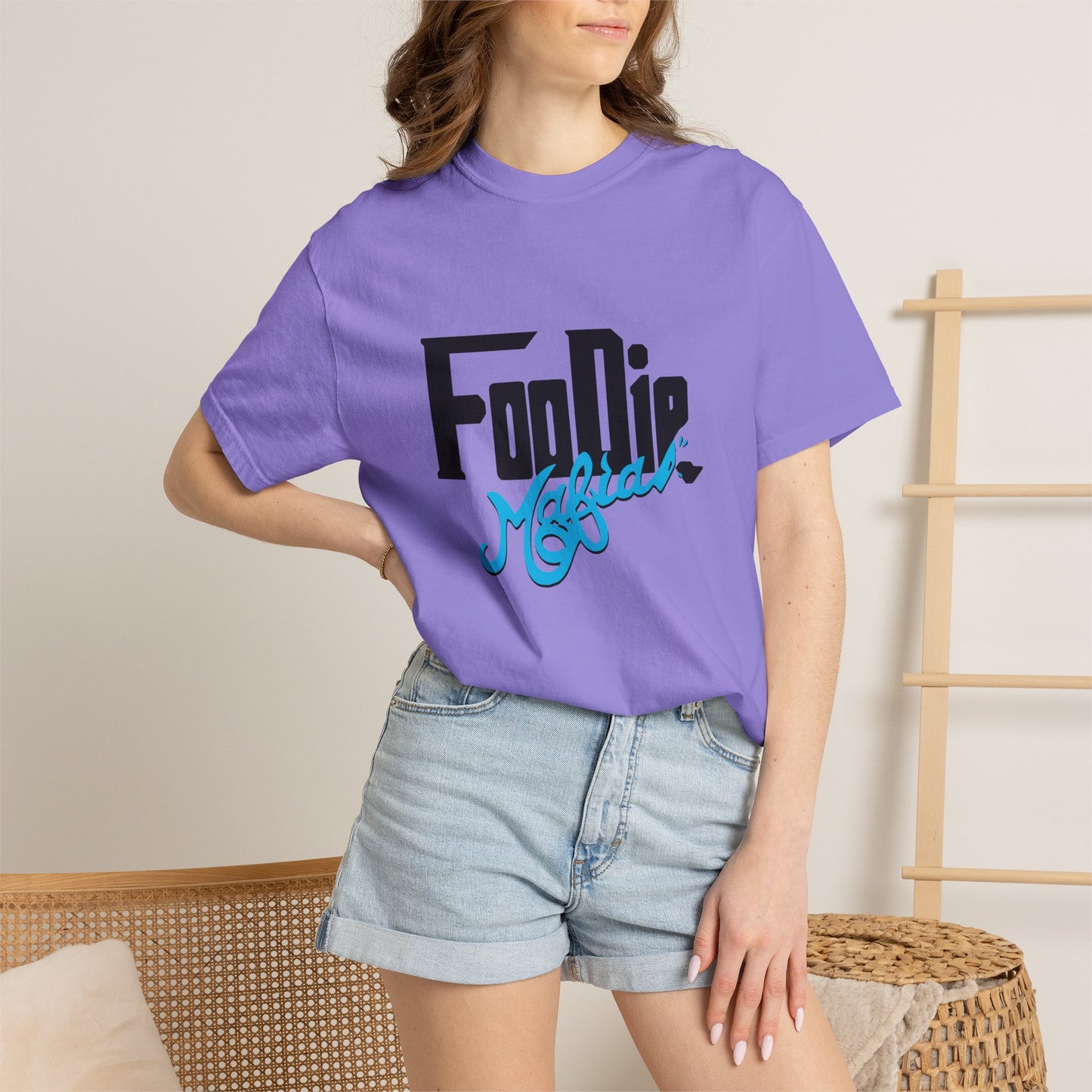 L.O.E.F Foodie Mafia Unisex Tee shirt (Sky Blue)