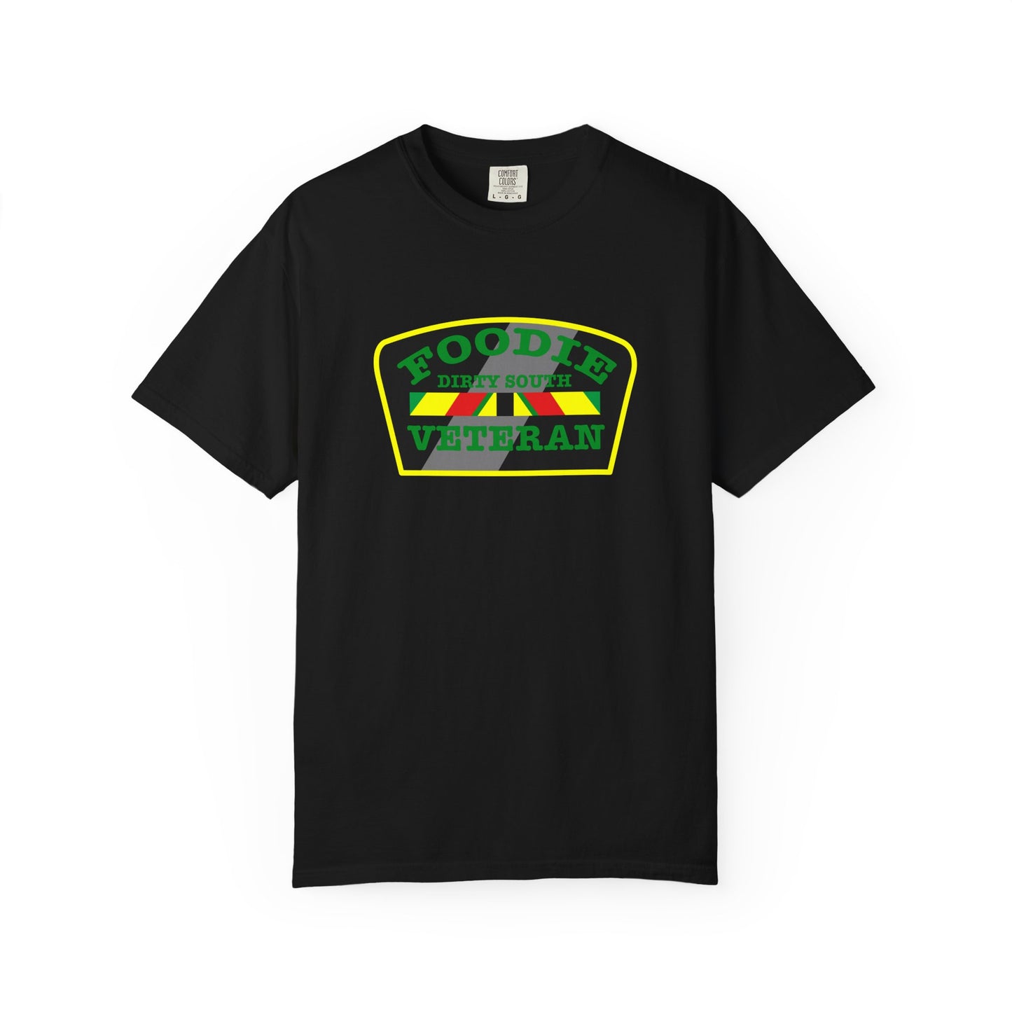 L.O.E.F Foodie Veteran DIRTY SOUTH Unisex Tee Shirt (Green)