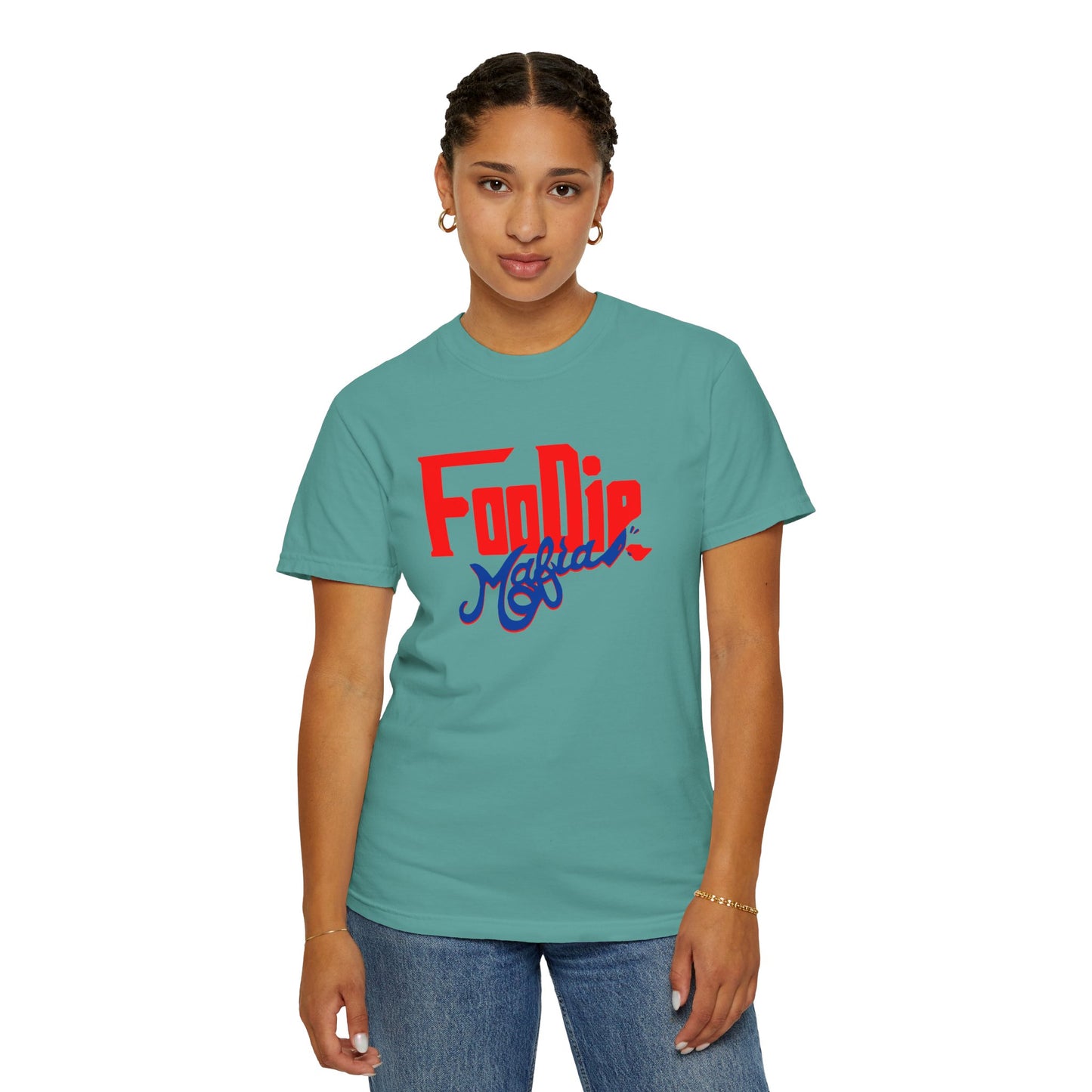 L.O.E.F Red Foodie Mafia Unisex Tee shirt (Cobalt Blue)