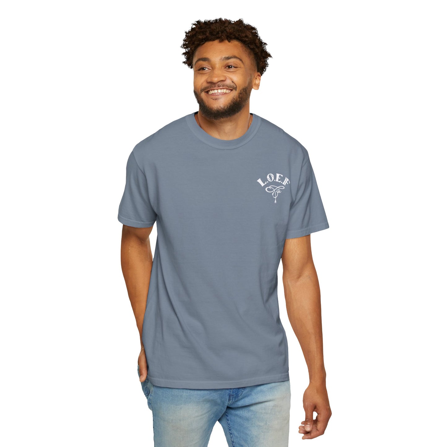 L.O.E.F LIFESTYLE OF EVERYDAY FOODIES Unisex Tee Shirt (White)