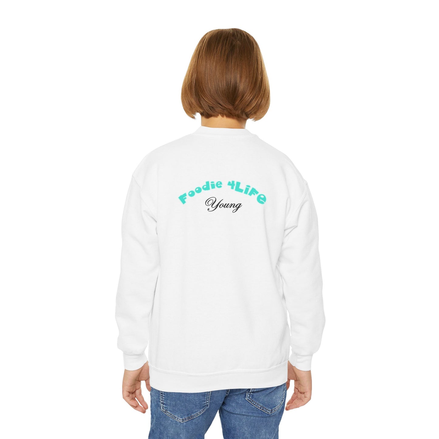 L.O.E.F Foodie 4Life Young Sweatshirt  (Sky Blue)