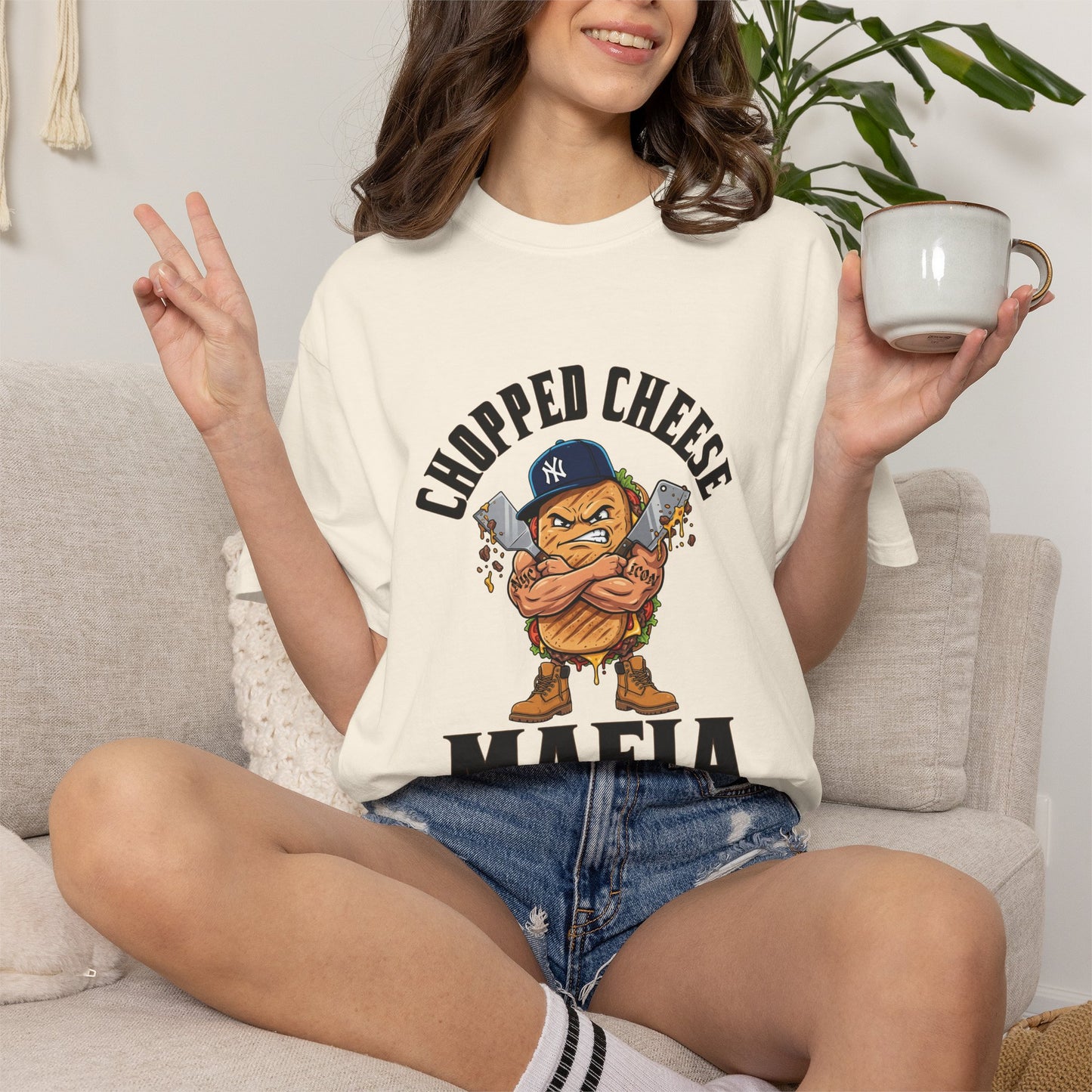 L.O.E.F Chopped Cheese Mafia Unisex Tee Shirt