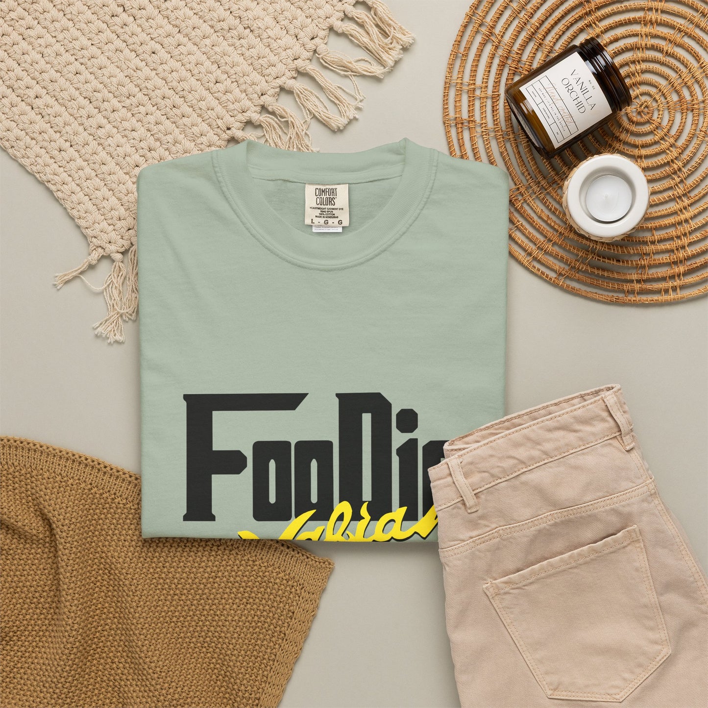 L.O.E.F Foodie Mafia Unisex Tee shirt (Bright Yellow)