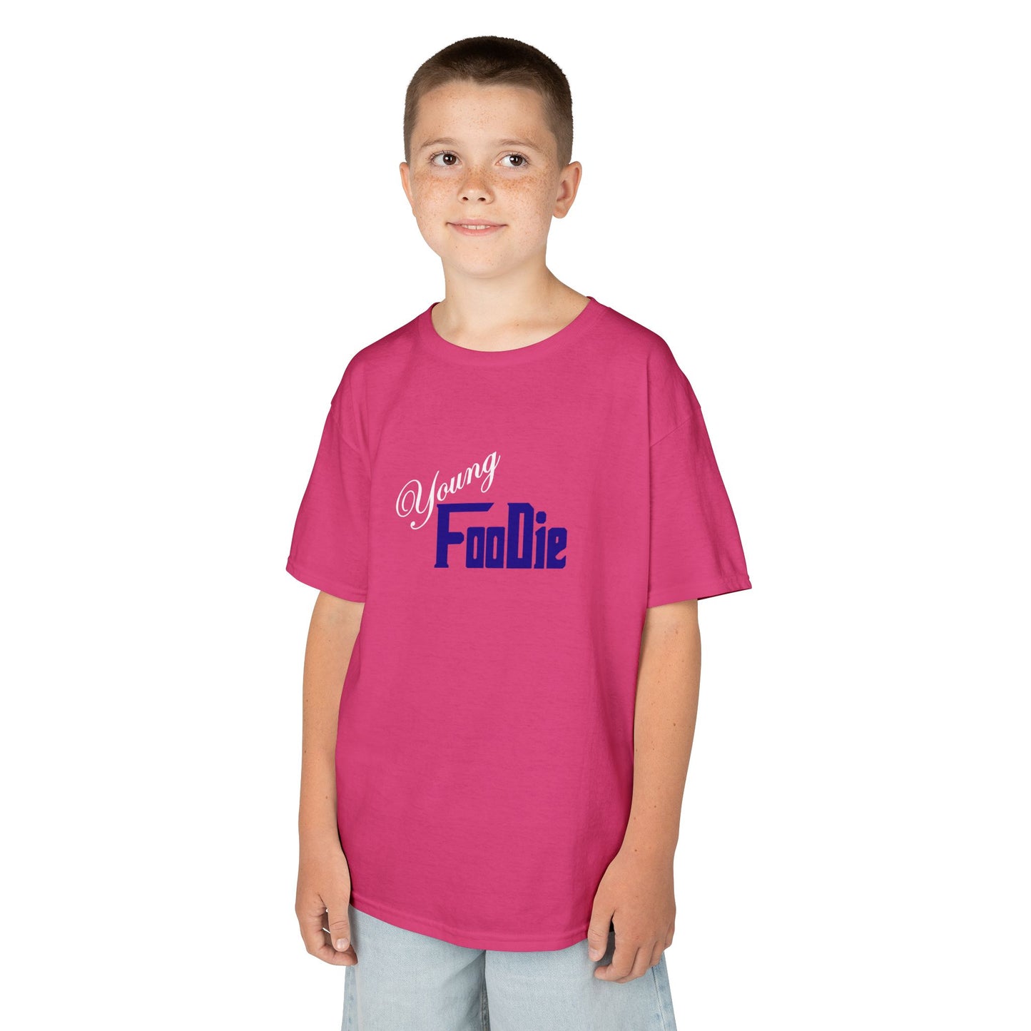 L.O.E.F White Young Foodie Kids Tee Shirt (Dark Blue)