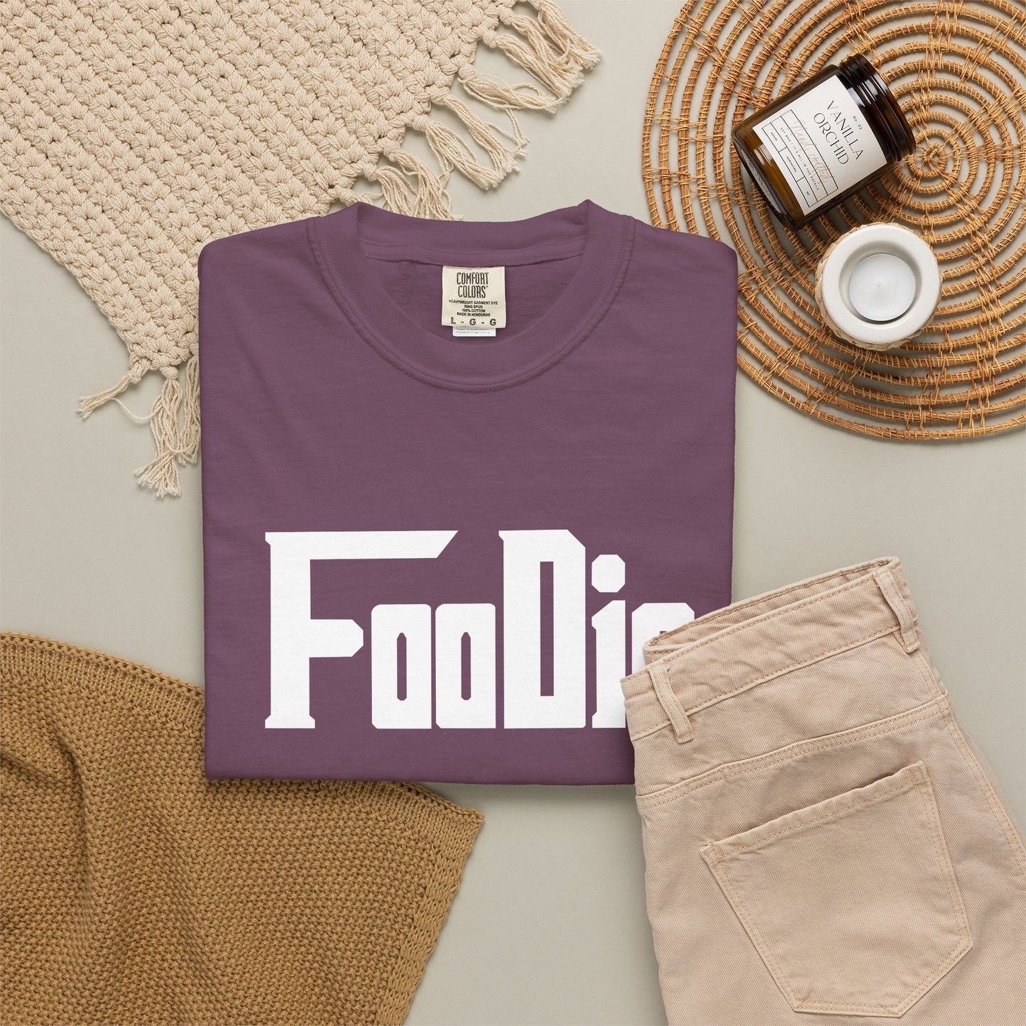 L.O.E.F Foodie Unisex Tee Shirt (White)