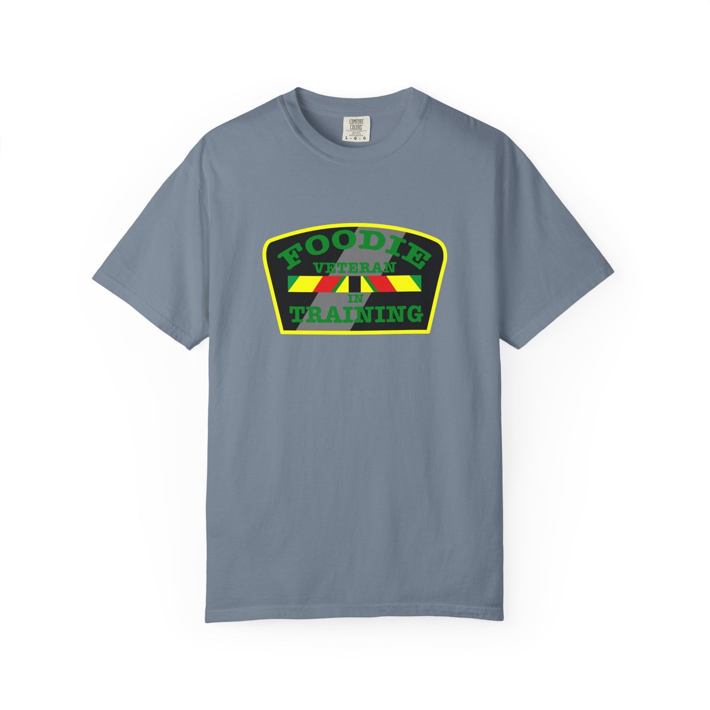 L.O.E.F Foodie Veteran IN TRAINING Unisex Tee Shirt (Green)
