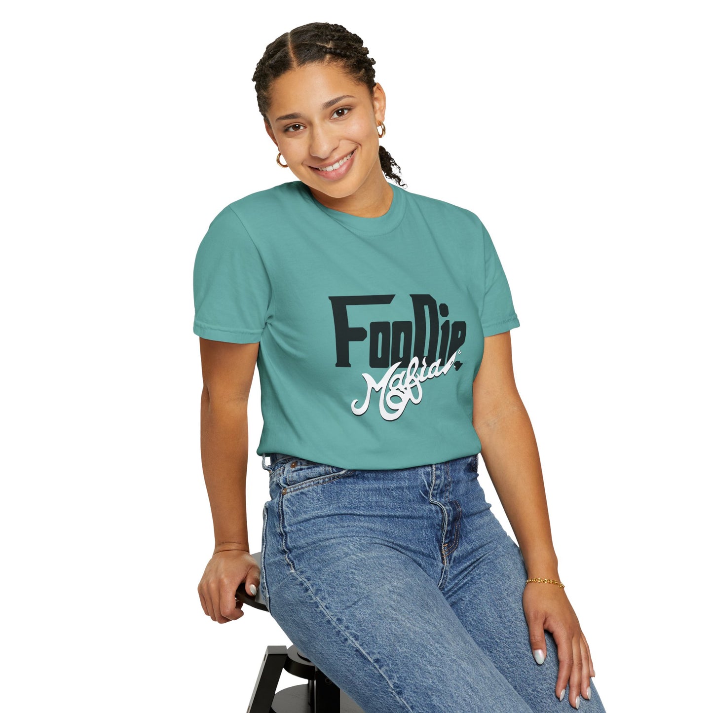 L.O.E.F Foodie Mafia Unisex Tee shirt (White)