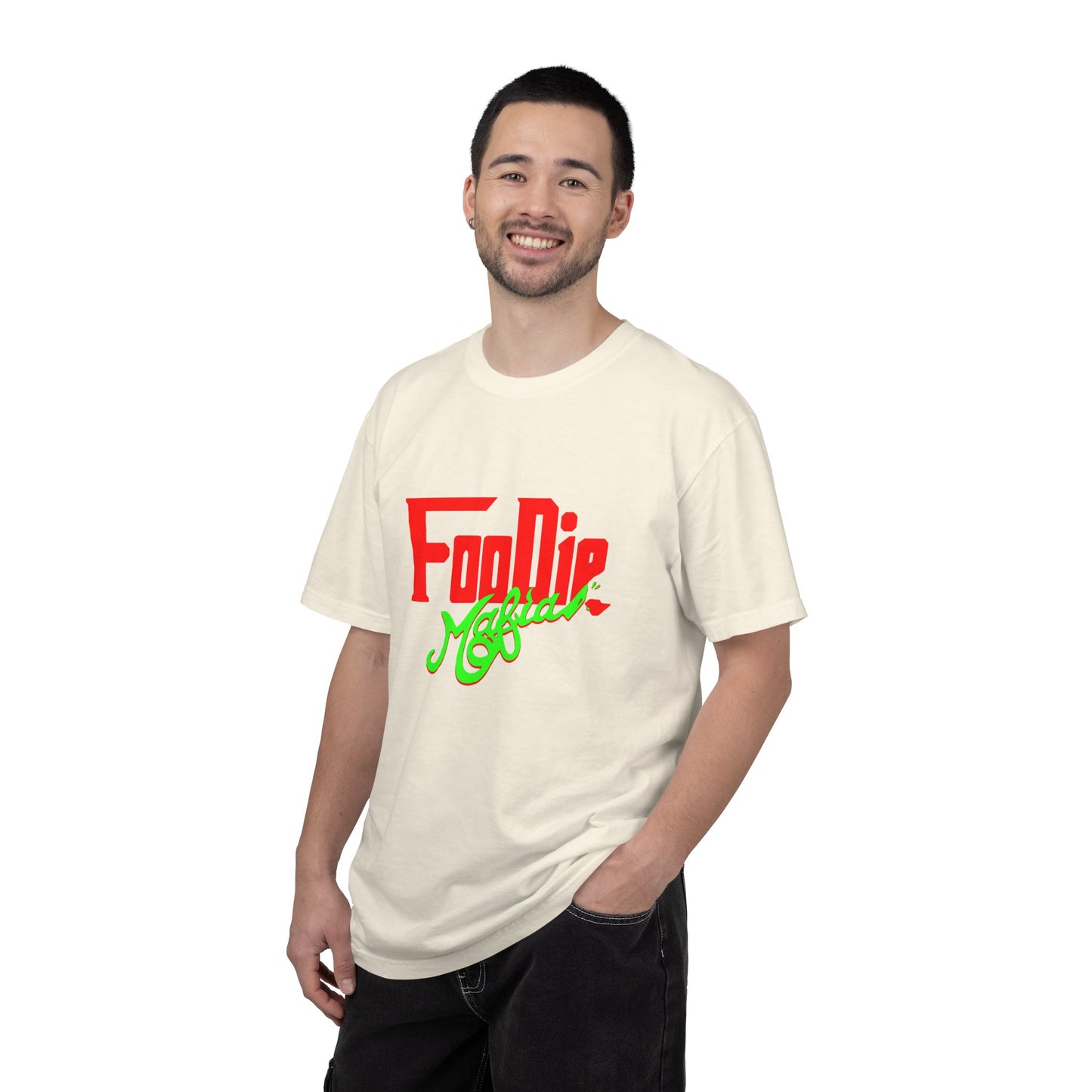 L.O.E.F Red Foodie Mafia Unisex Tee Shirt (Neon Green)