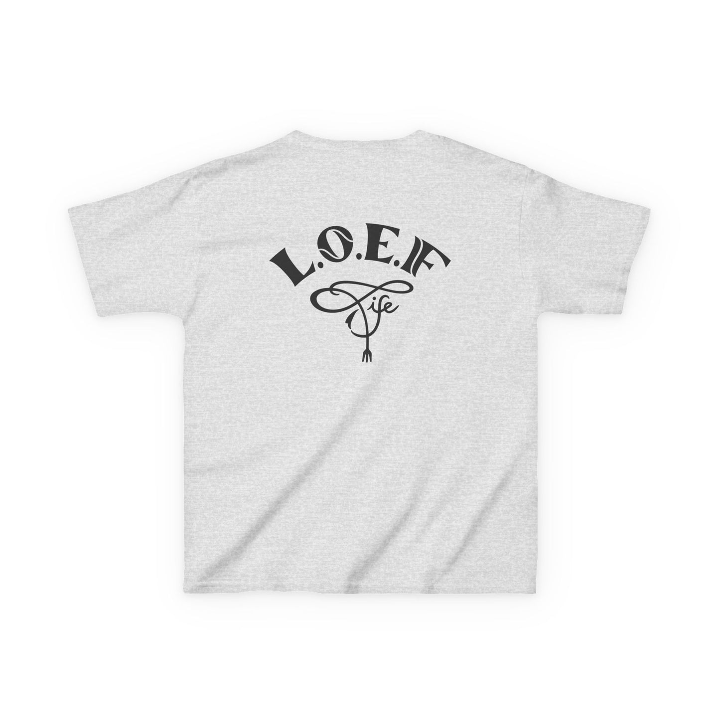 L.O.E.F Foodie 4Life Young Tee Shirt  (Black)