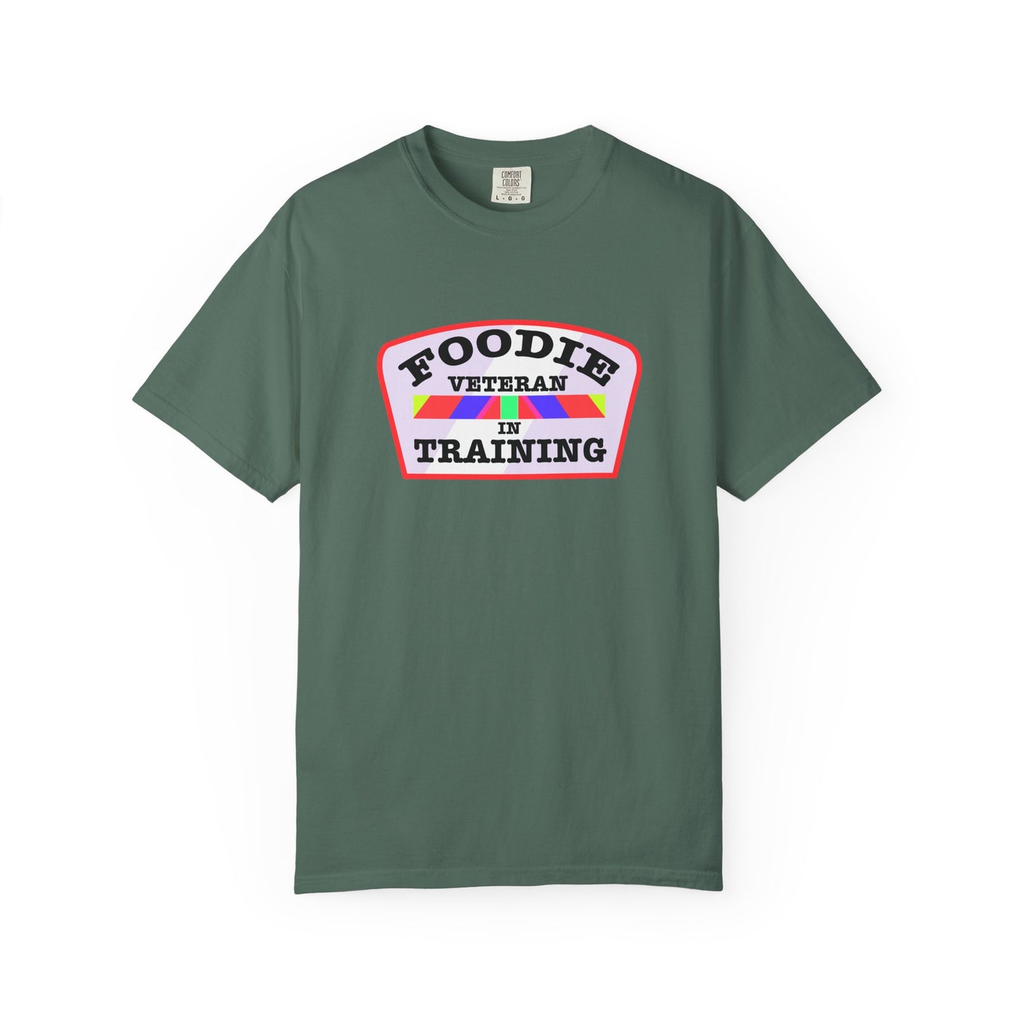 L.O.E.F Foodie Veteran IN TRAINING Unisex Tee Shirt (Soft Pink)