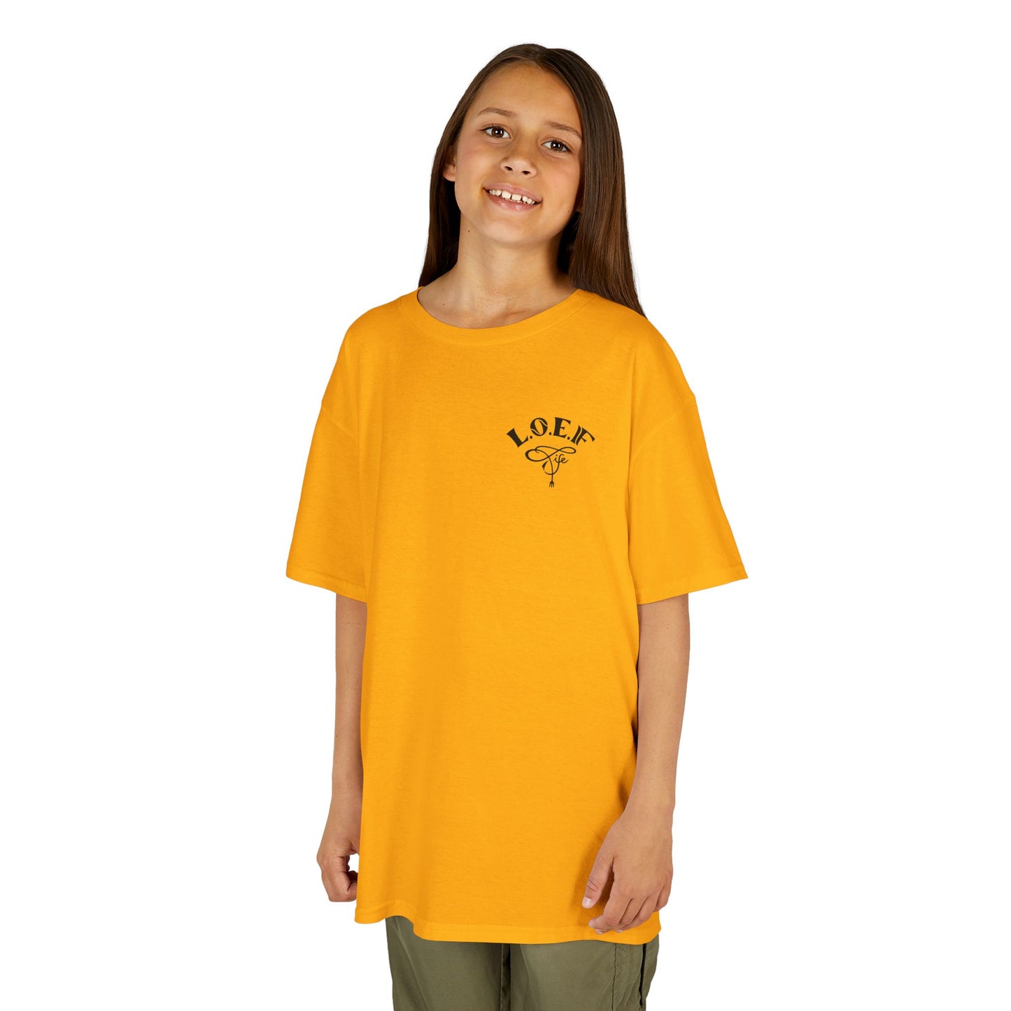 L.O.E.F Foodie 4Life Young Tee Shirt  (Black)