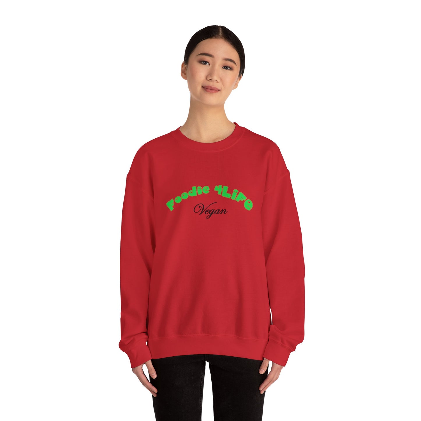 L.O.E.F Foodie 4Life Vegan Unisex Sweatshirt (Machalite Green)