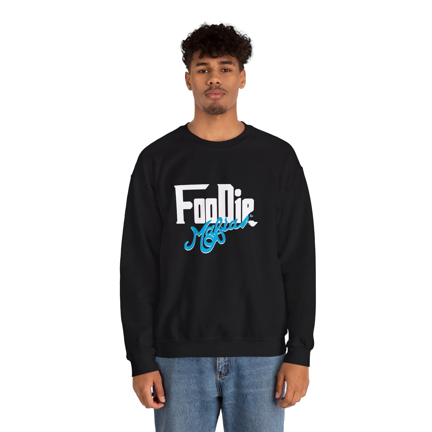 L.O.E.F White Foodie Mafia Unisex Sweatshirt (Apricot)