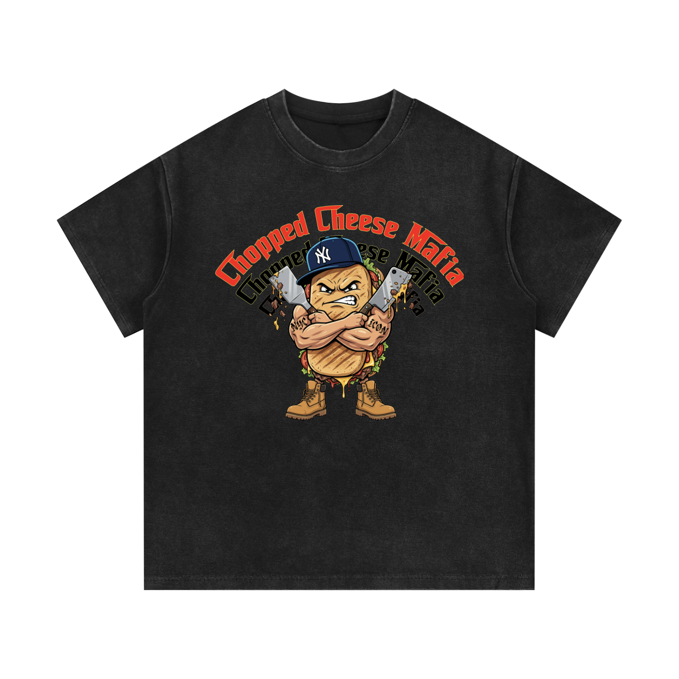 Mineral Wash Waffle Knit T-Shirt